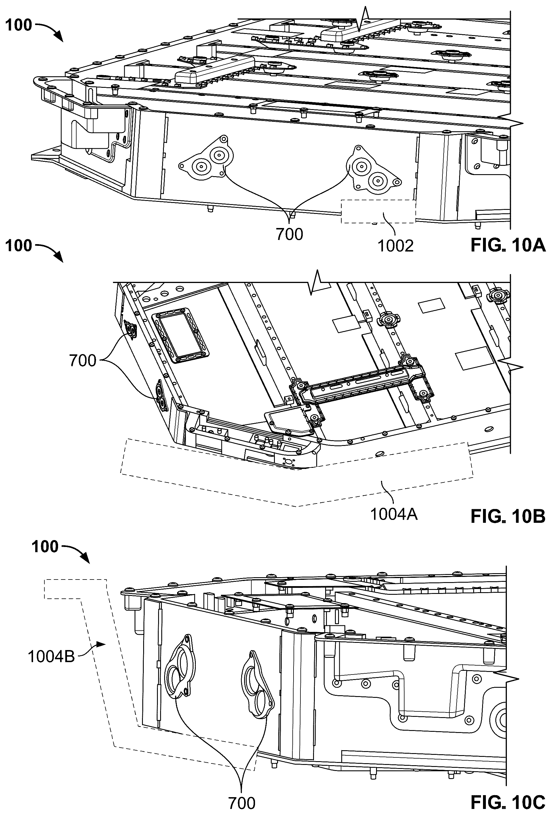Patent US12401086 Figure 10 – Optimized battery assembly venting