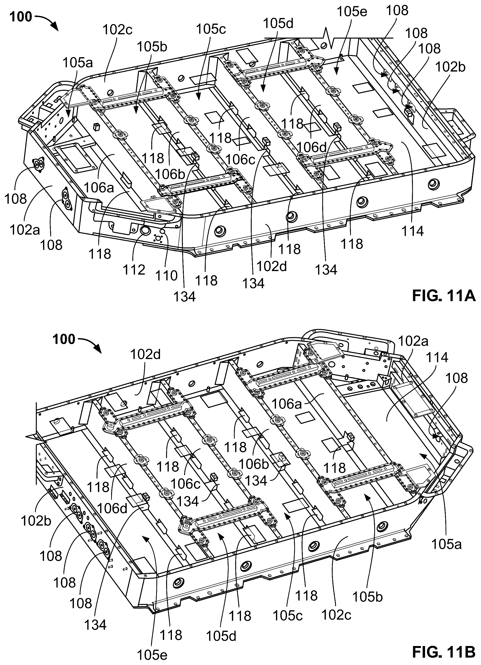 Patent US12401086 Figure 11 – Optimized battery assembly venting