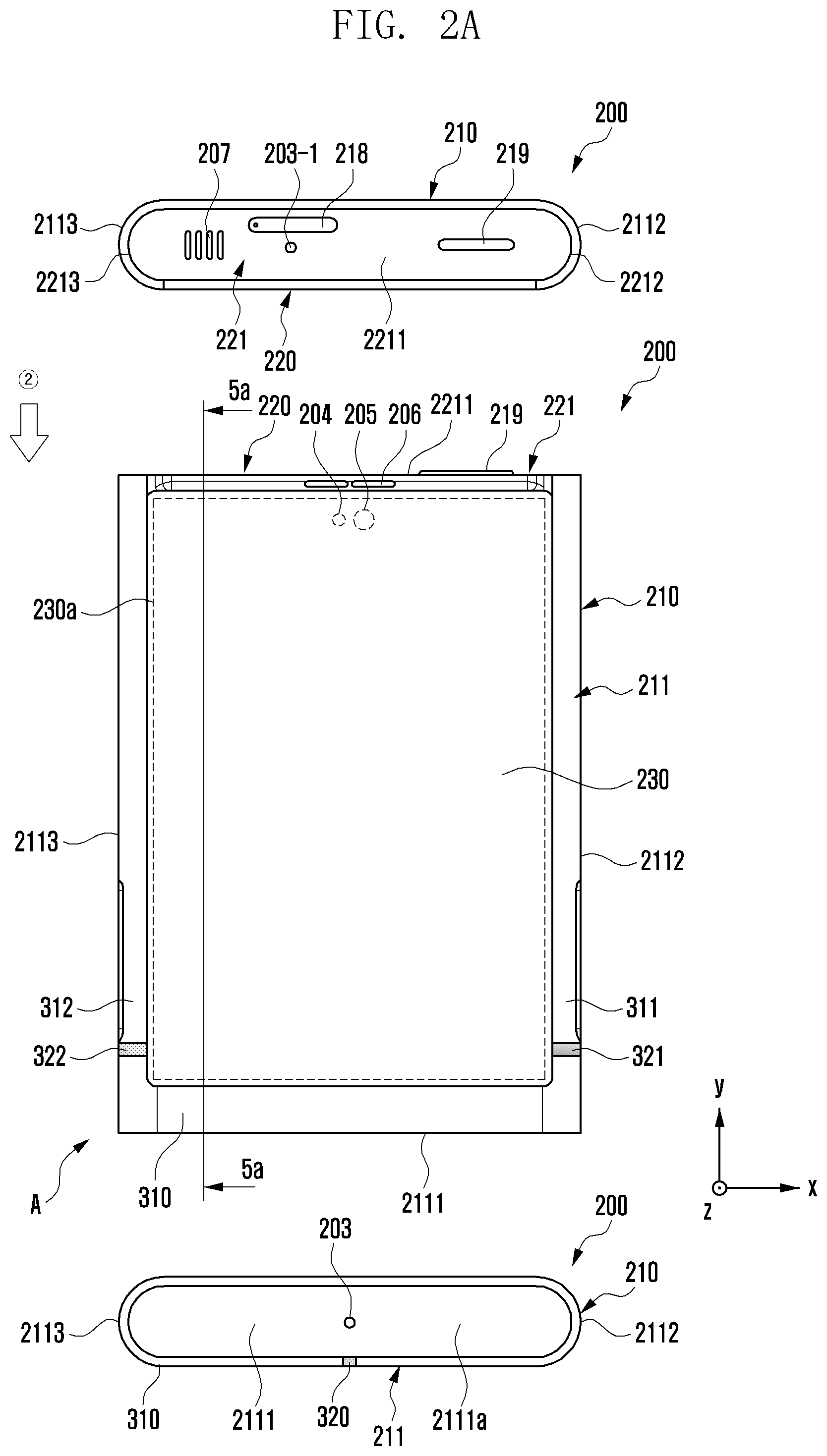 Patent US12401110 Figure 2 – Electronic device comprising antenna
