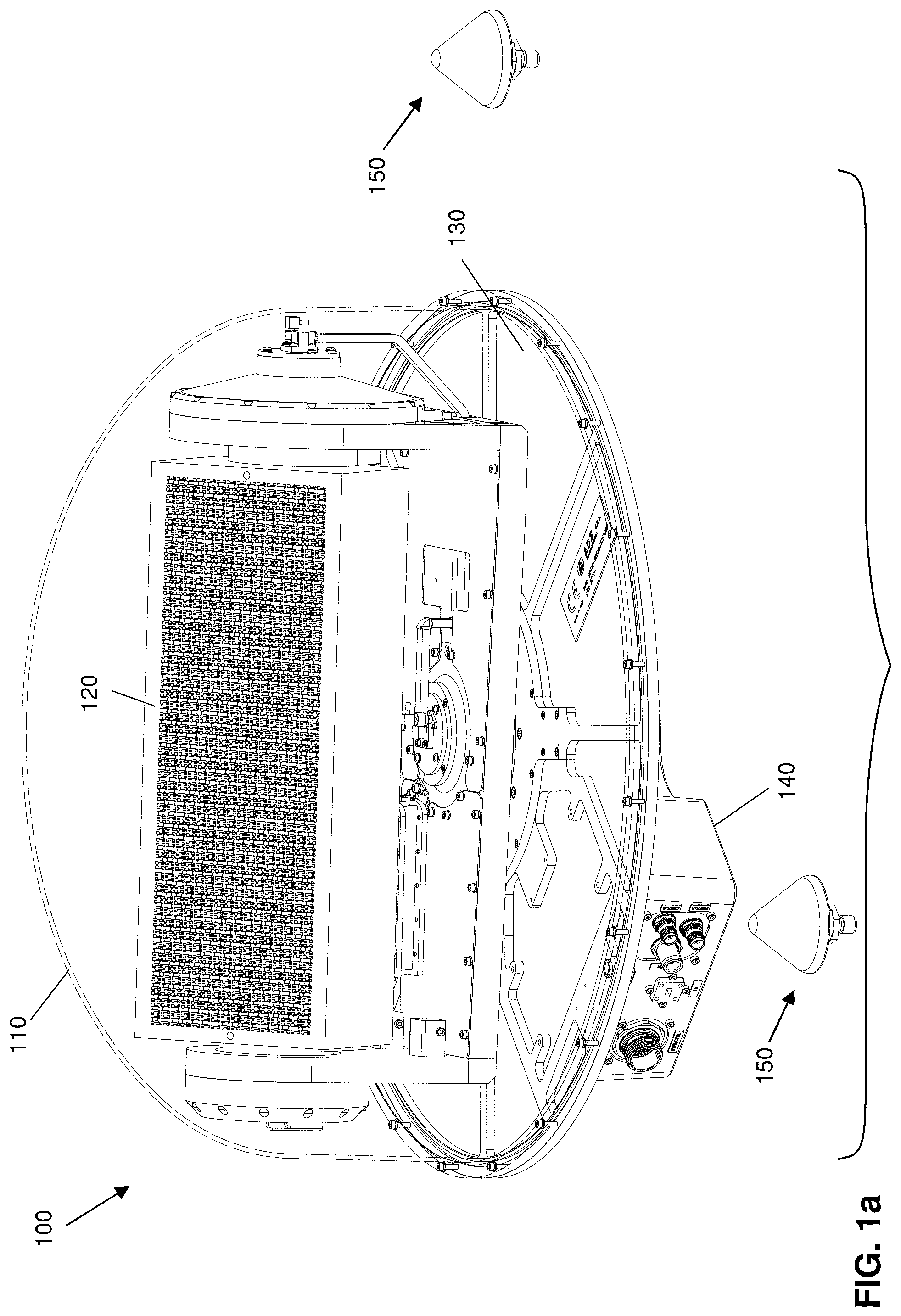 Patent US12401136 Figure 1 – Antenna and antenna system for satellite communications
