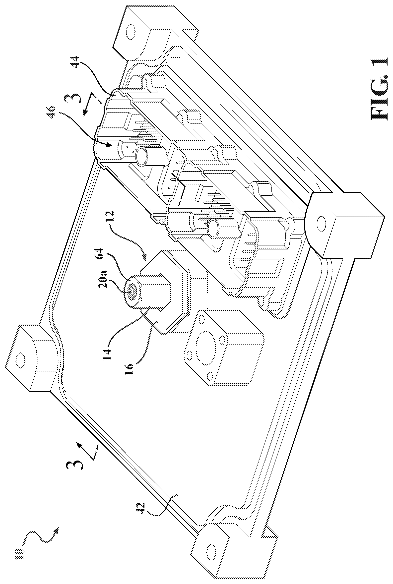 Patent US12401143 Figure 1 – High-current electrical pass through standoff connection for electronic box