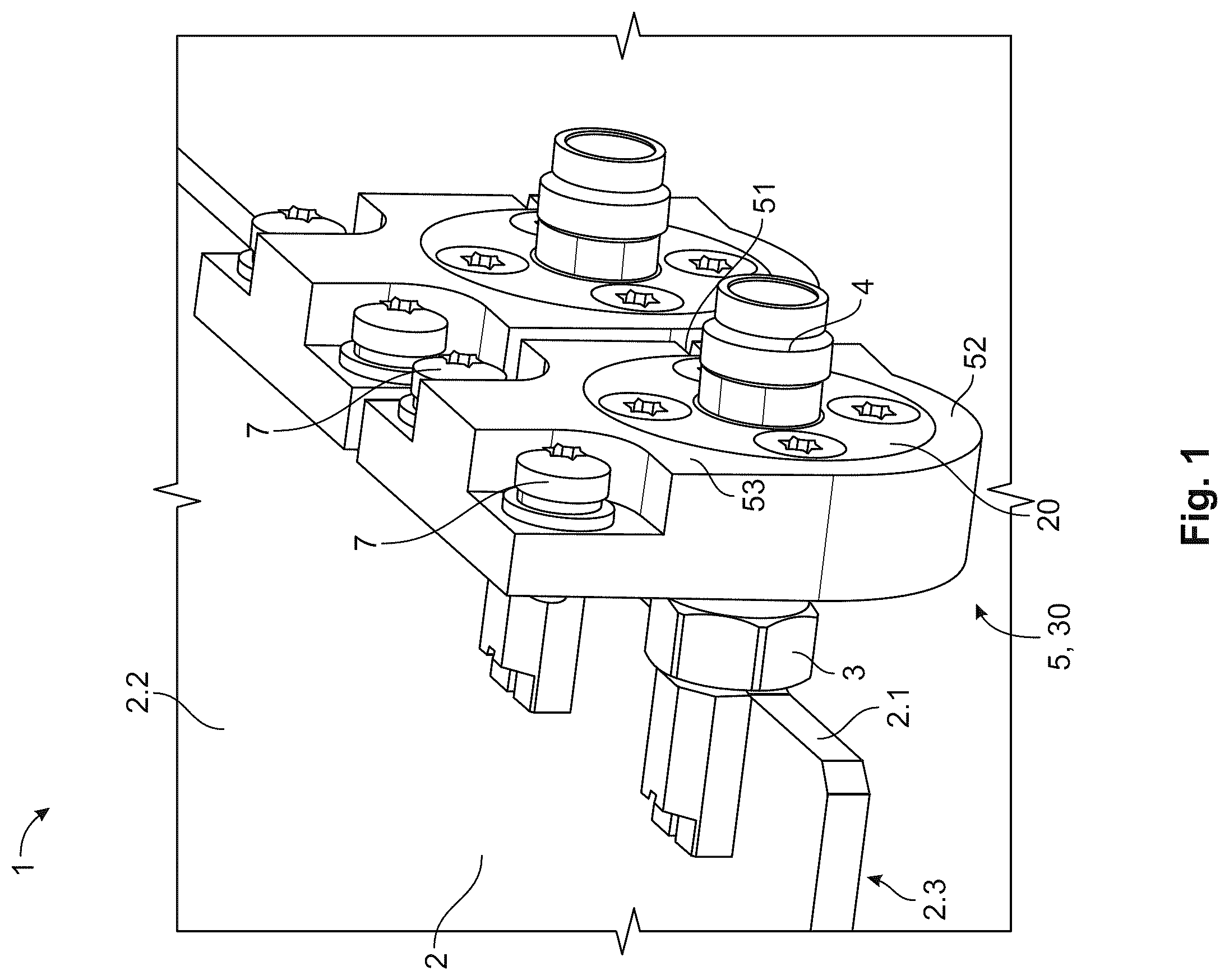 Patent US12401153 Figure 1 – RF-connector system