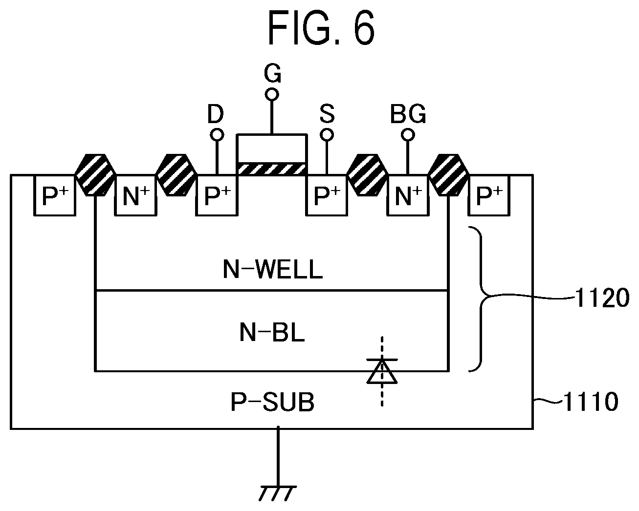 Patent US12401193 Figure 6 – Semiconductor device