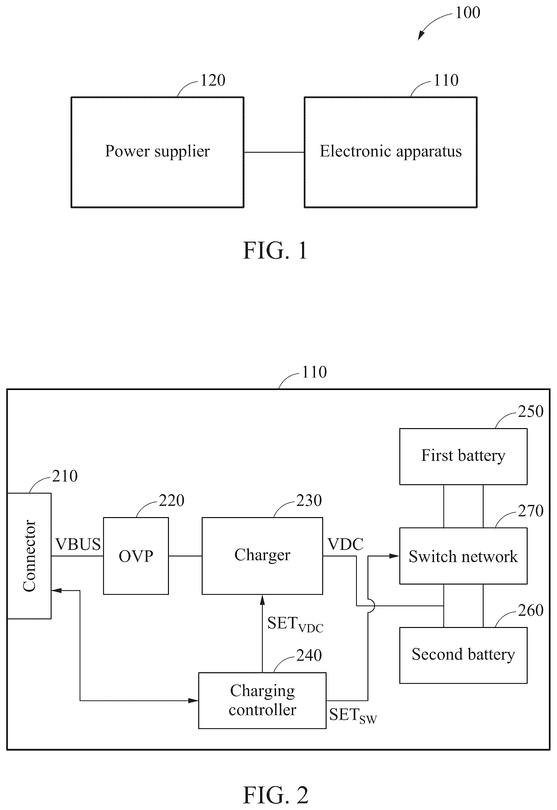 Patent US12401205 Figure 1 – Electronic apparatus and charging method thereof