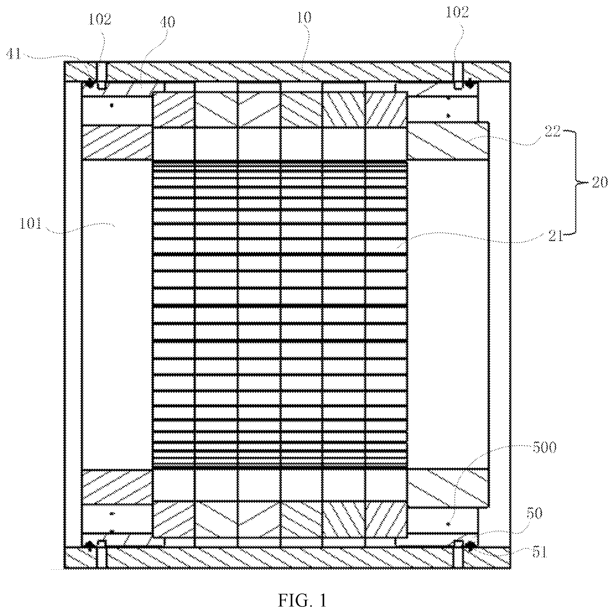 Patent US12401238 Figure 1 – Stator for motor and oil cooling motor
