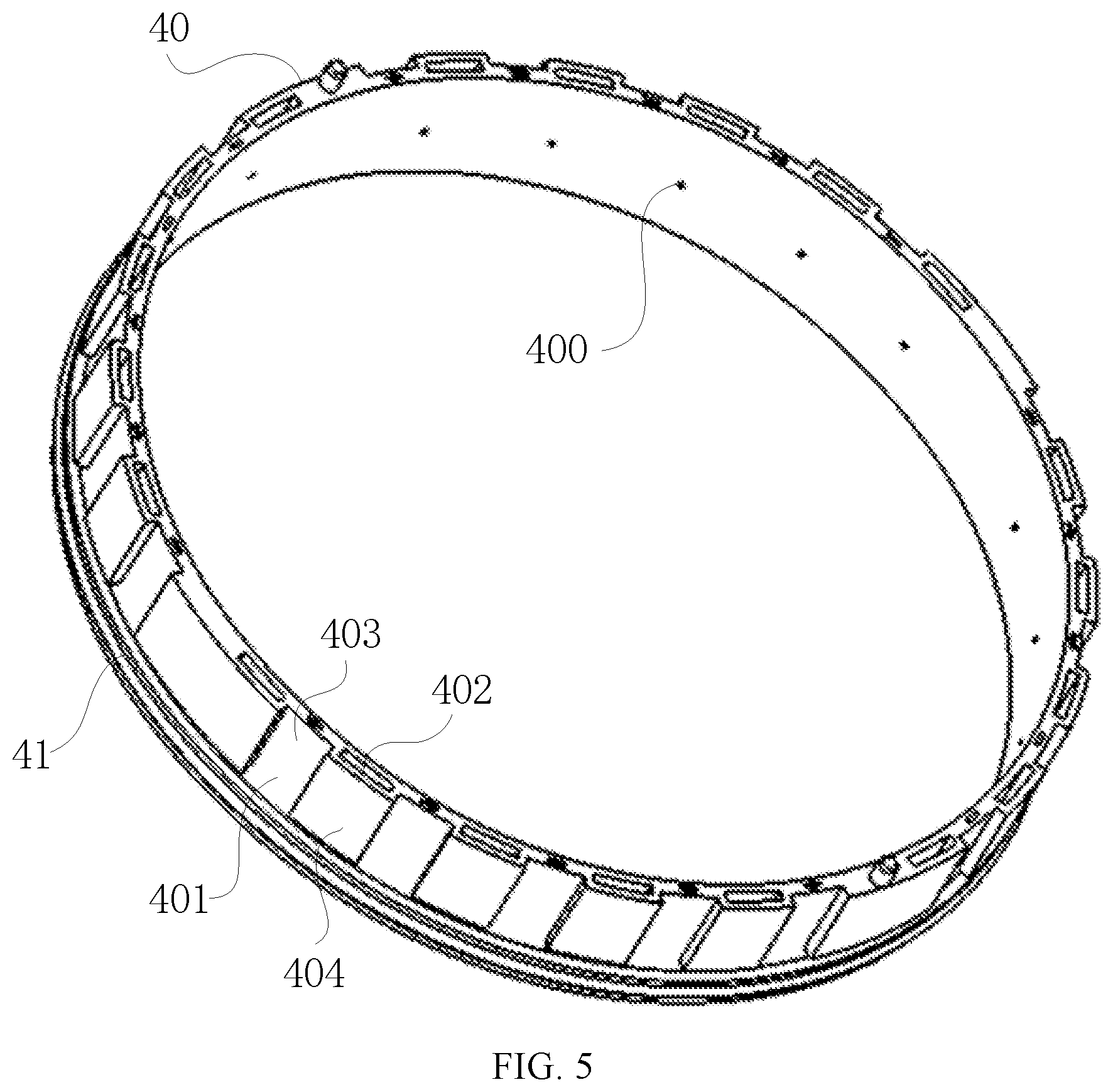Patent US12401238 Figure 4 – Stator for motor and oil cooling motor