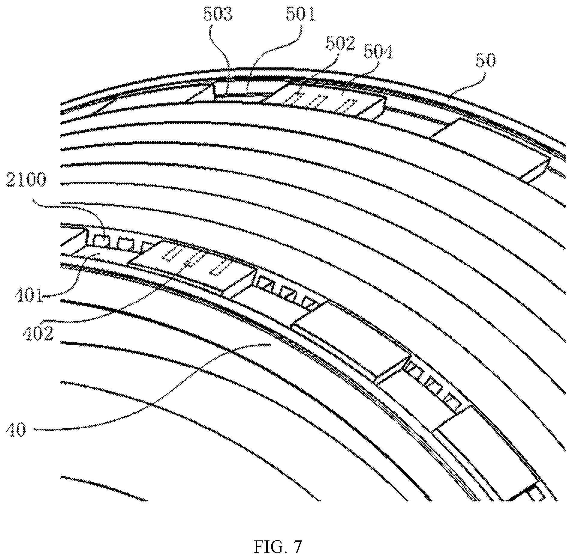 Patent US12401238 Figure 6 – Stator for motor and oil cooling motor