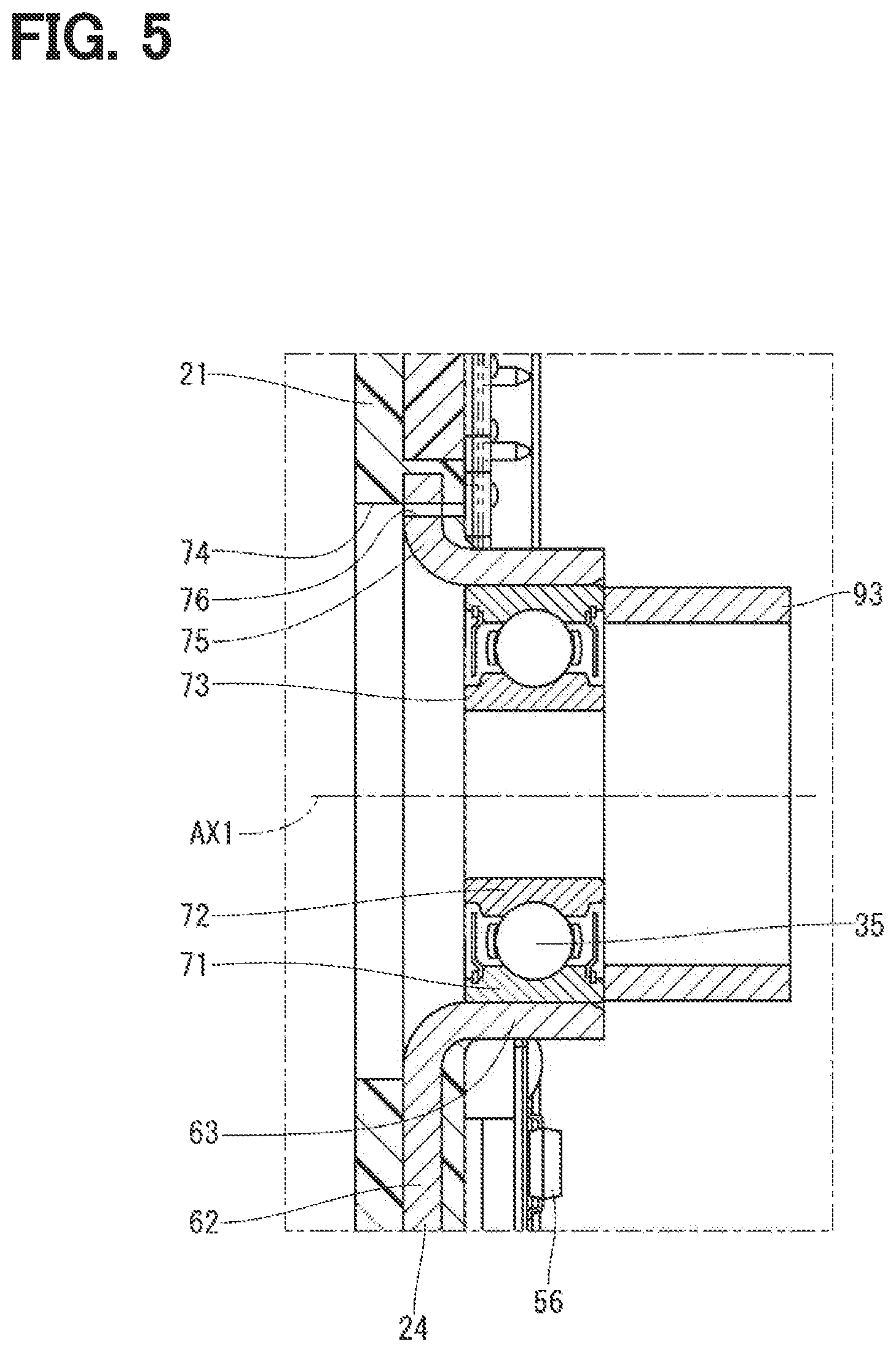 Patent US12401250 Figure 5 – Rotary actuator