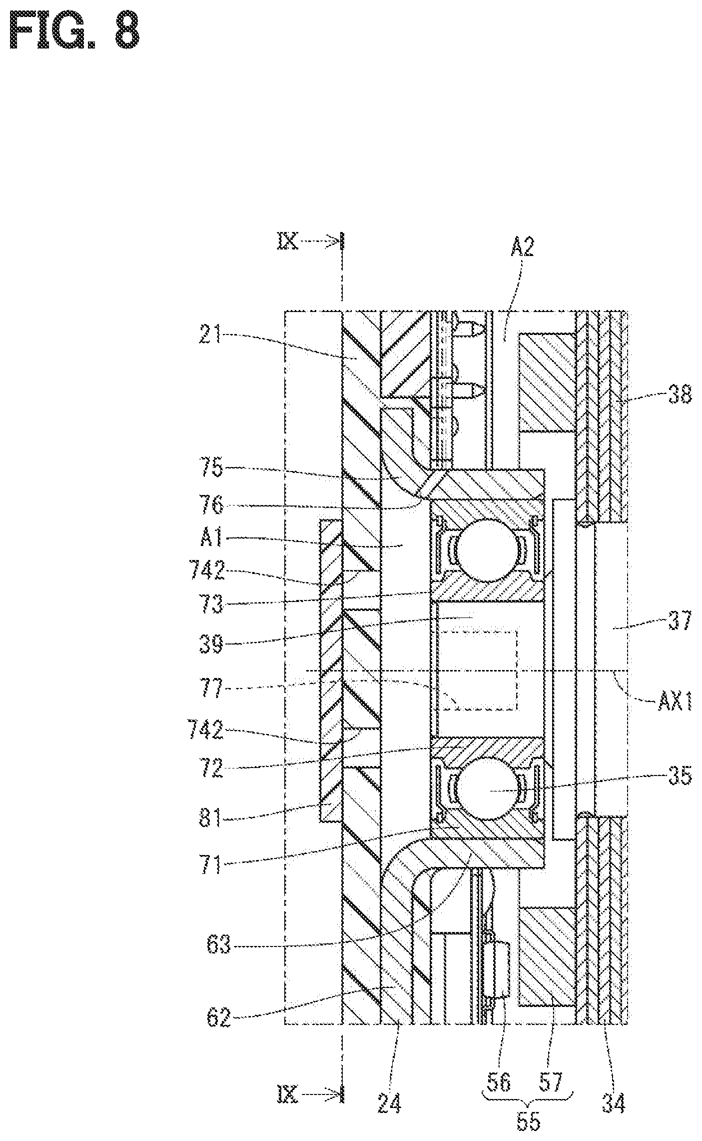 Patent US12401250 Figure 8 – Rotary actuator