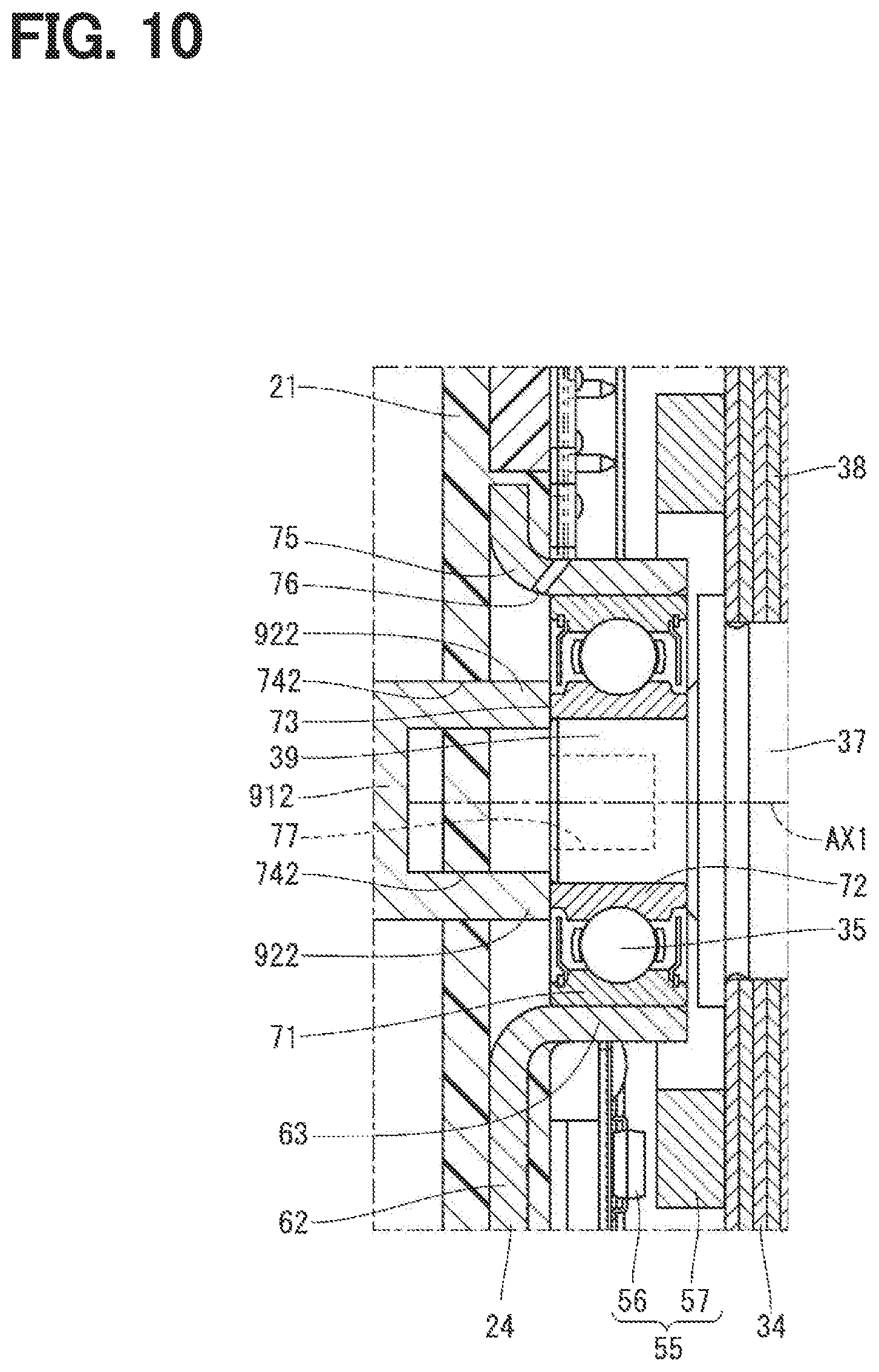 Patent US12401250 Figure 10 – Rotary actuator