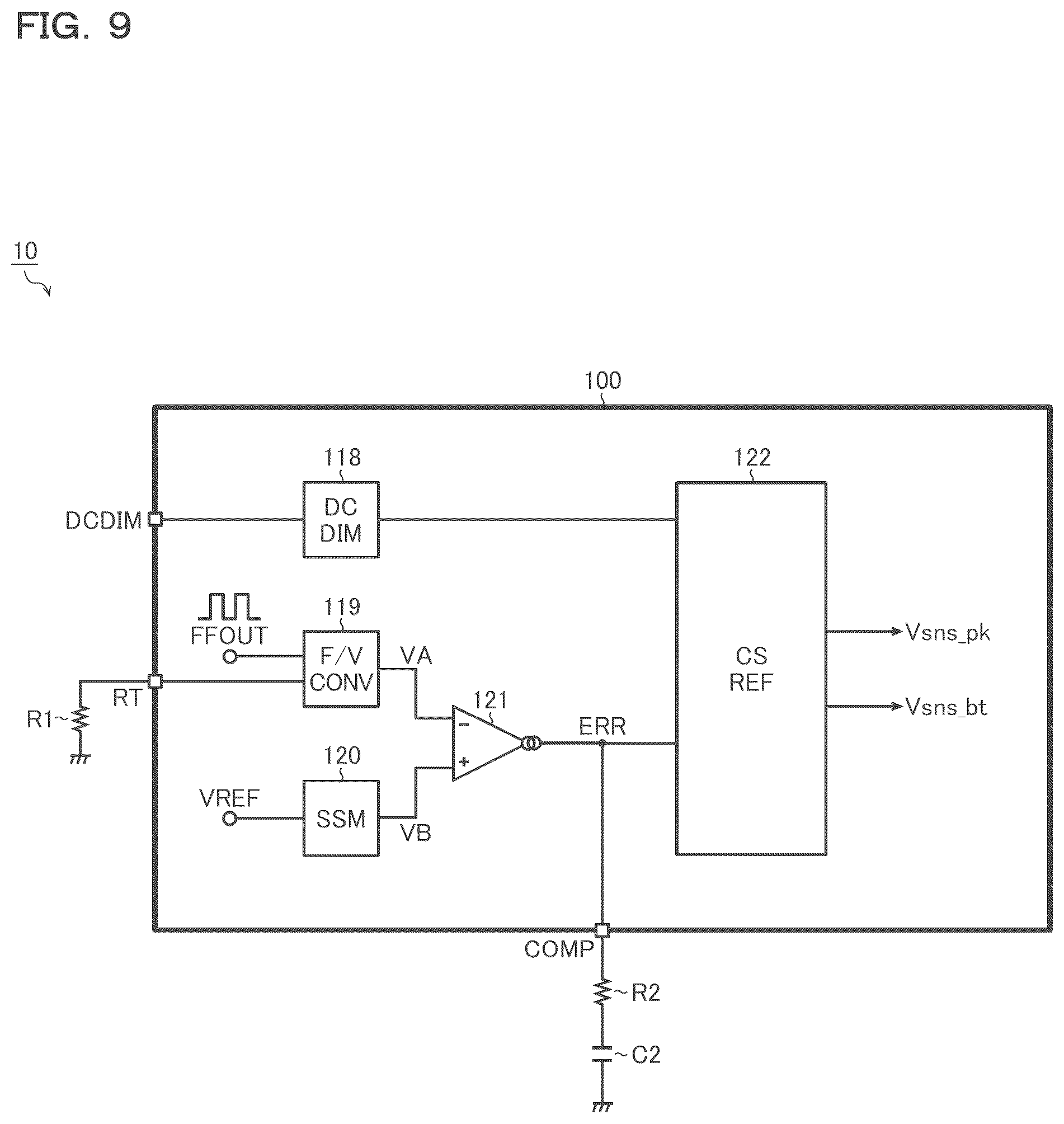 Patent US12401284 Figure 9 – Light-emitting element driving control device and light-emitting element driving circuit device