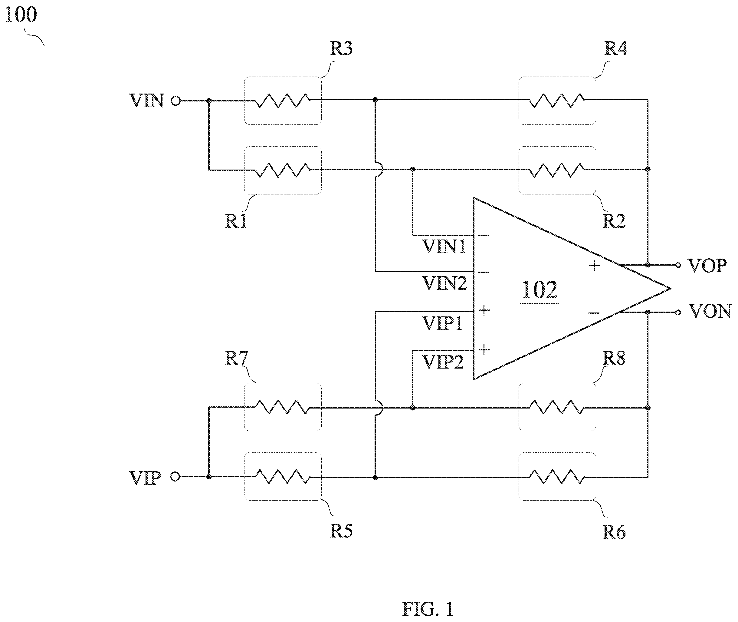 Patent US12401333 Figure 1 – Amplifier