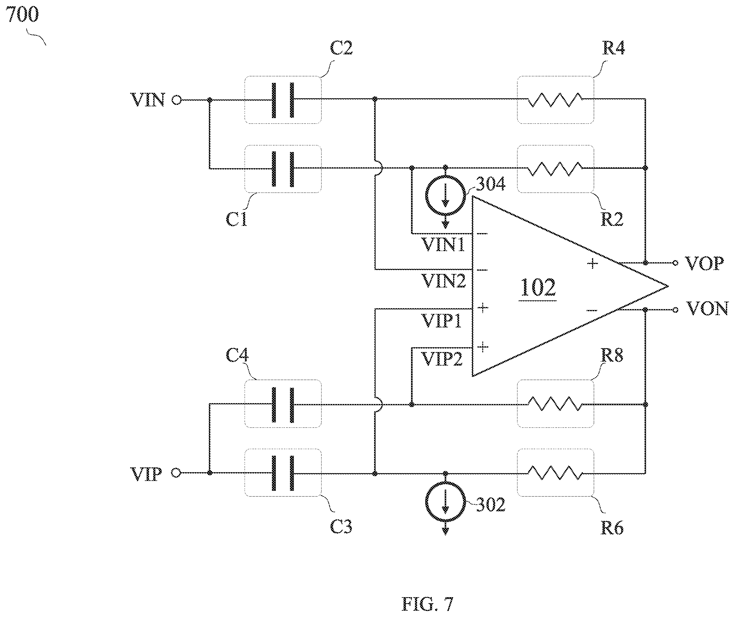 Patent US12401333 Figure 7 – Amplifier