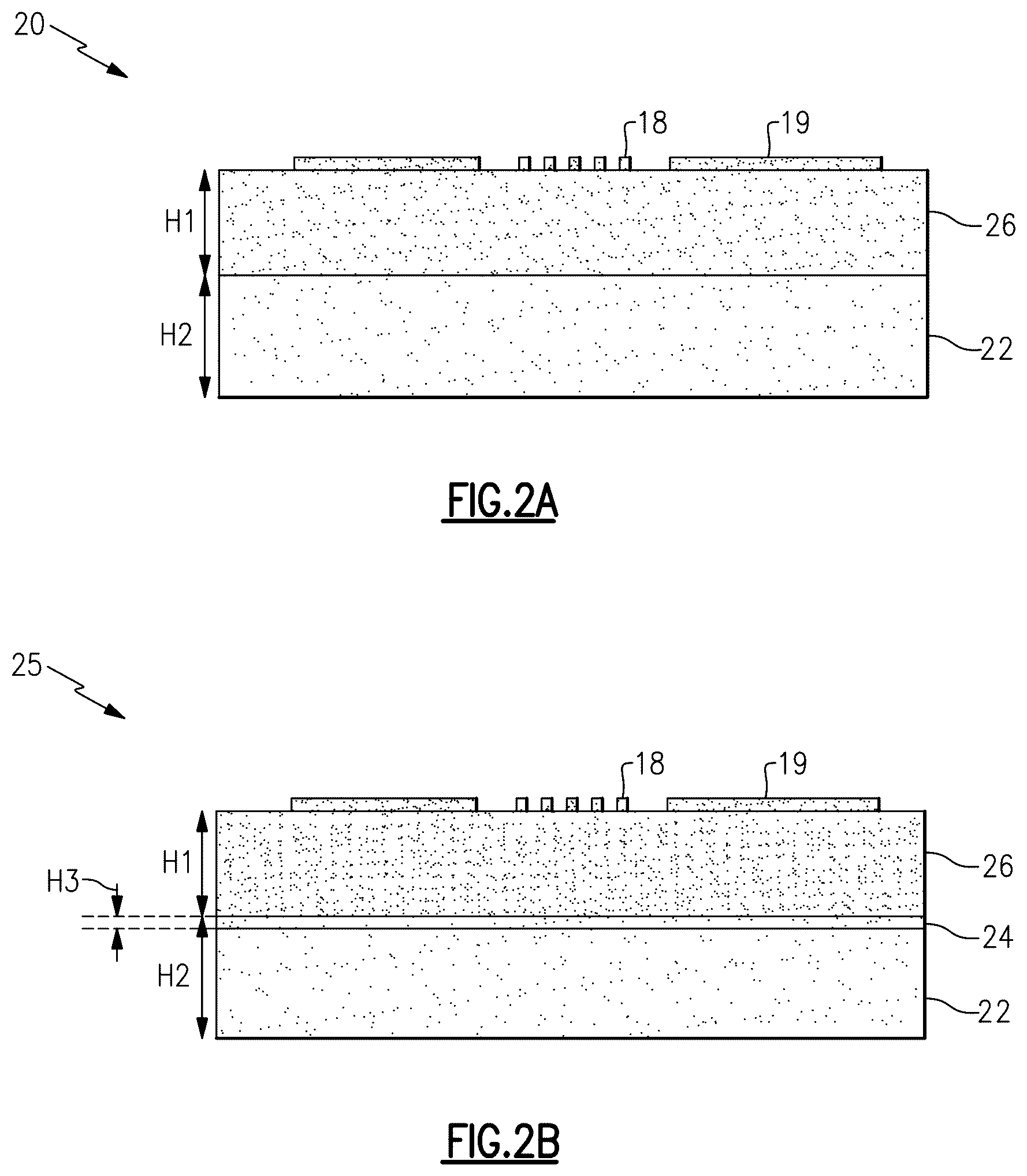 Patent US12401340 Figure 2 – Acoustic wave device with multi-layer piezoelectric substrate with heat dissipation