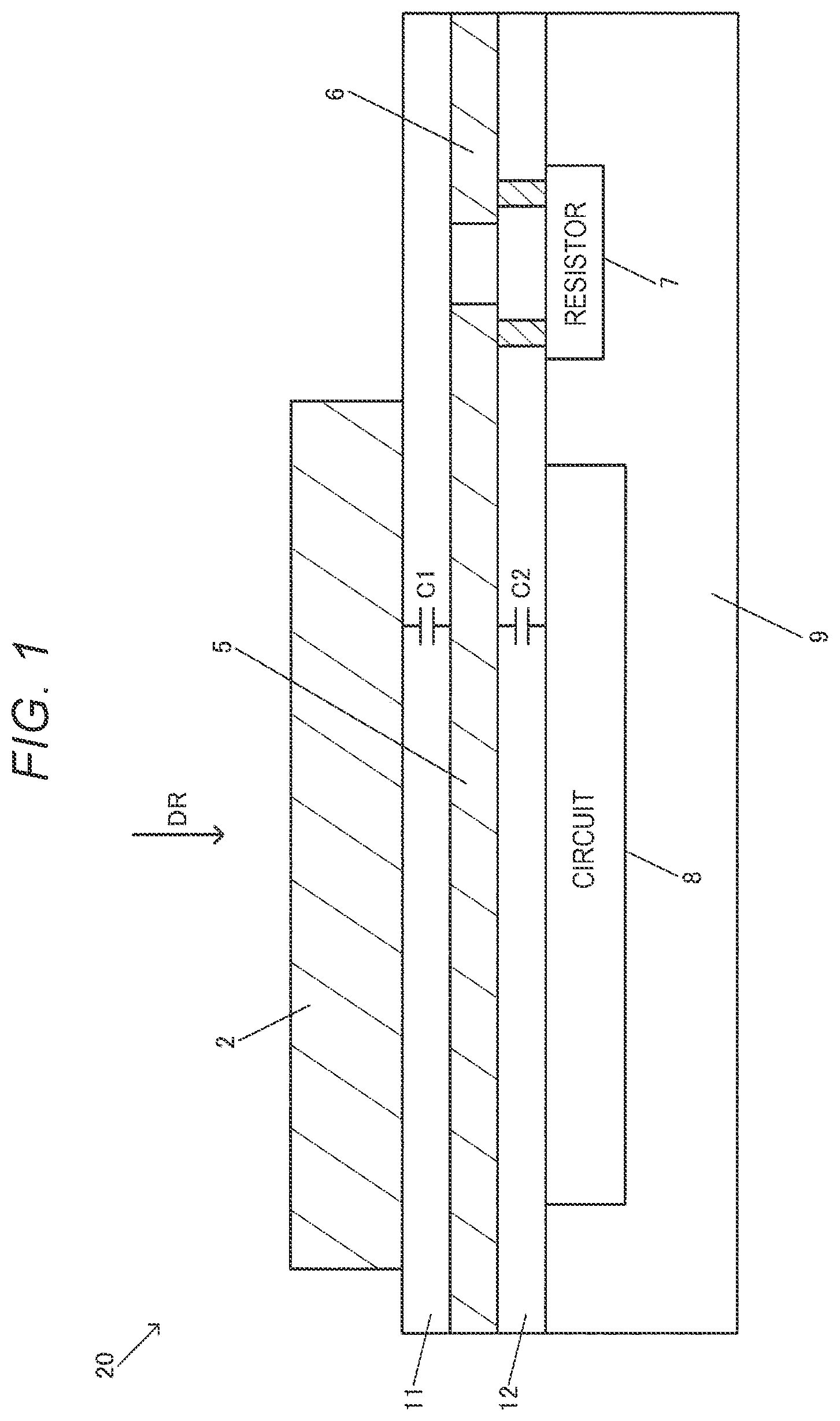 Patent US12401341 Figure 1 – Integrated circuit apparatus and oscillator including a protective wiring provided between a pad and a circuit