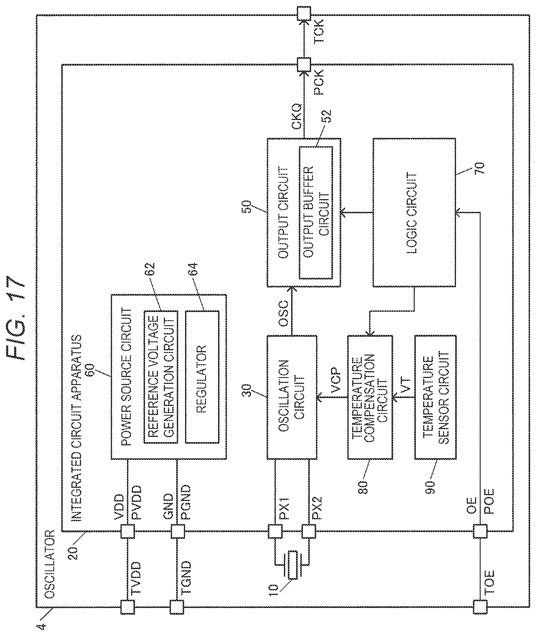 Patent US12401341 Figure 10 – Integrated circuit apparatus and oscillator including a protective wiring provided between a pad and a circuit