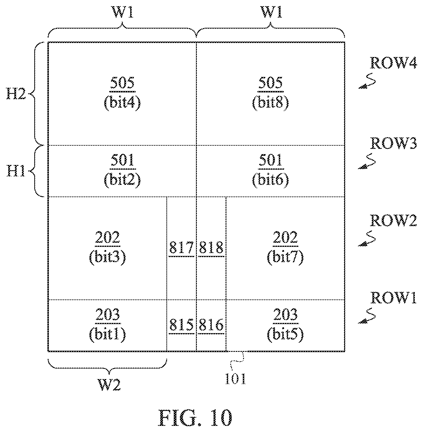 Patent US12401348 Figure 14 – Footprint for multi-bit flip flop