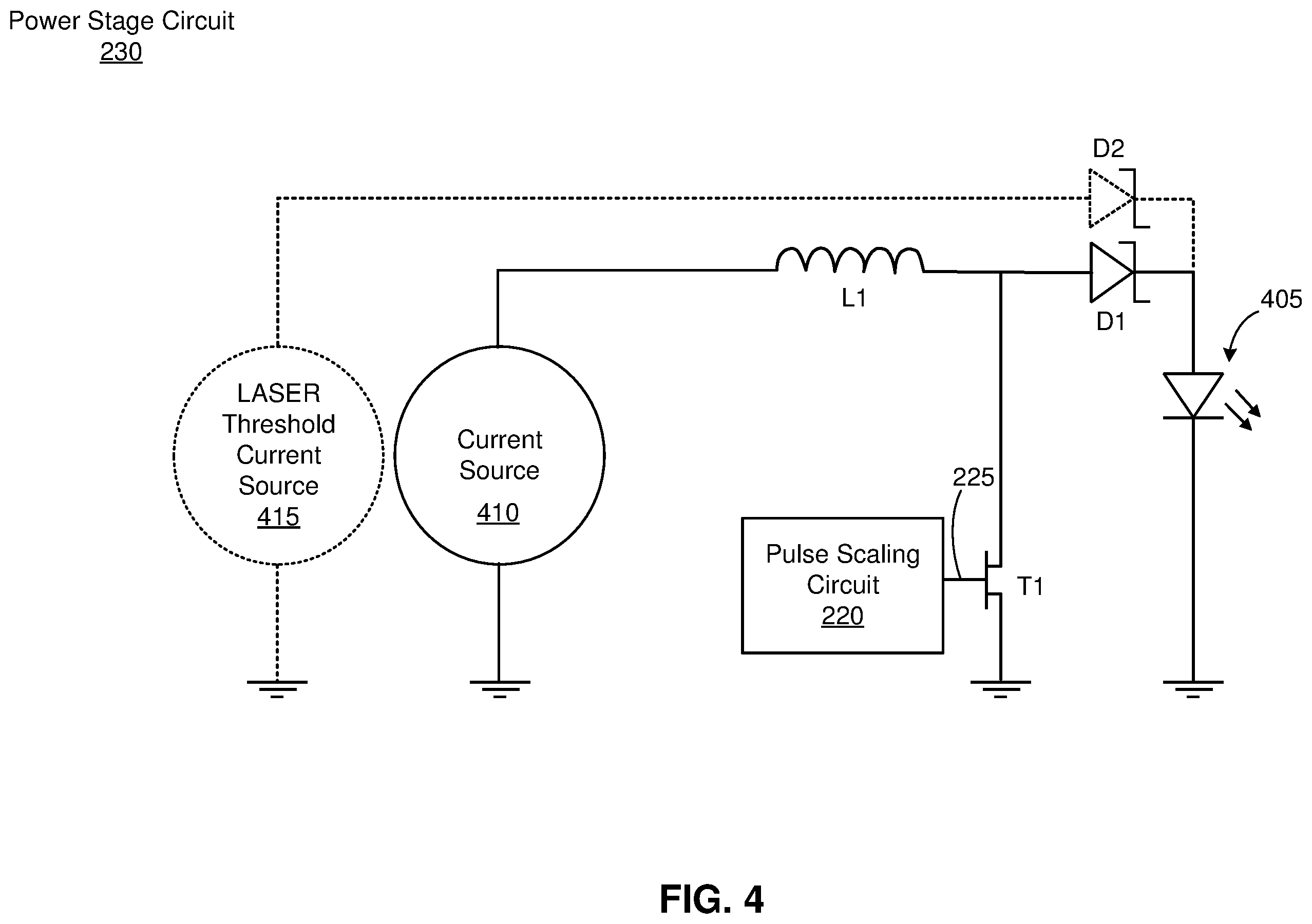 Patent US12401352 Figure 9 – Laser driver with pulse scaling circuit for laser displays