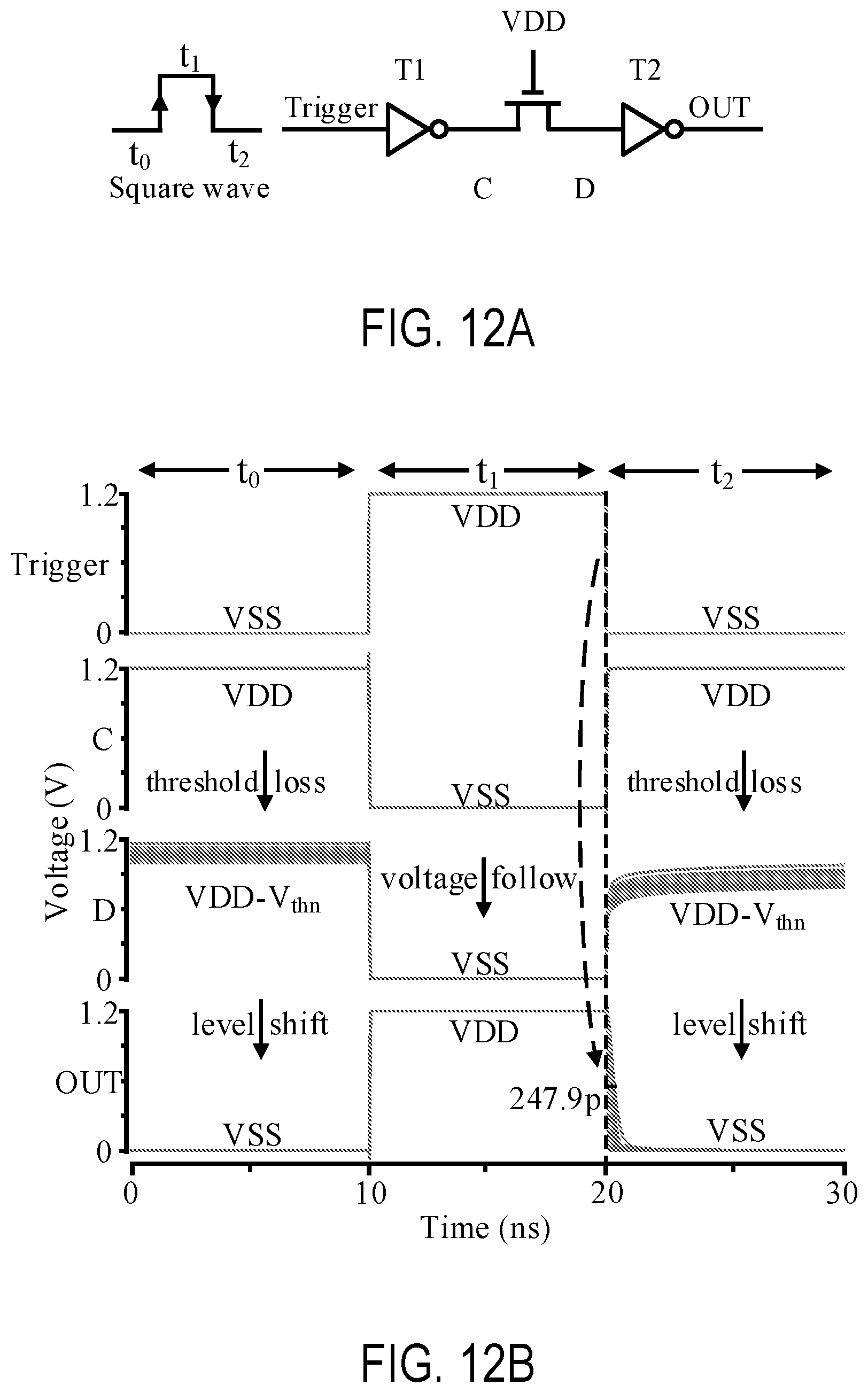 Patent US12401362 Figure 9 – PUF circuit based on threshold loss of MOSFETs