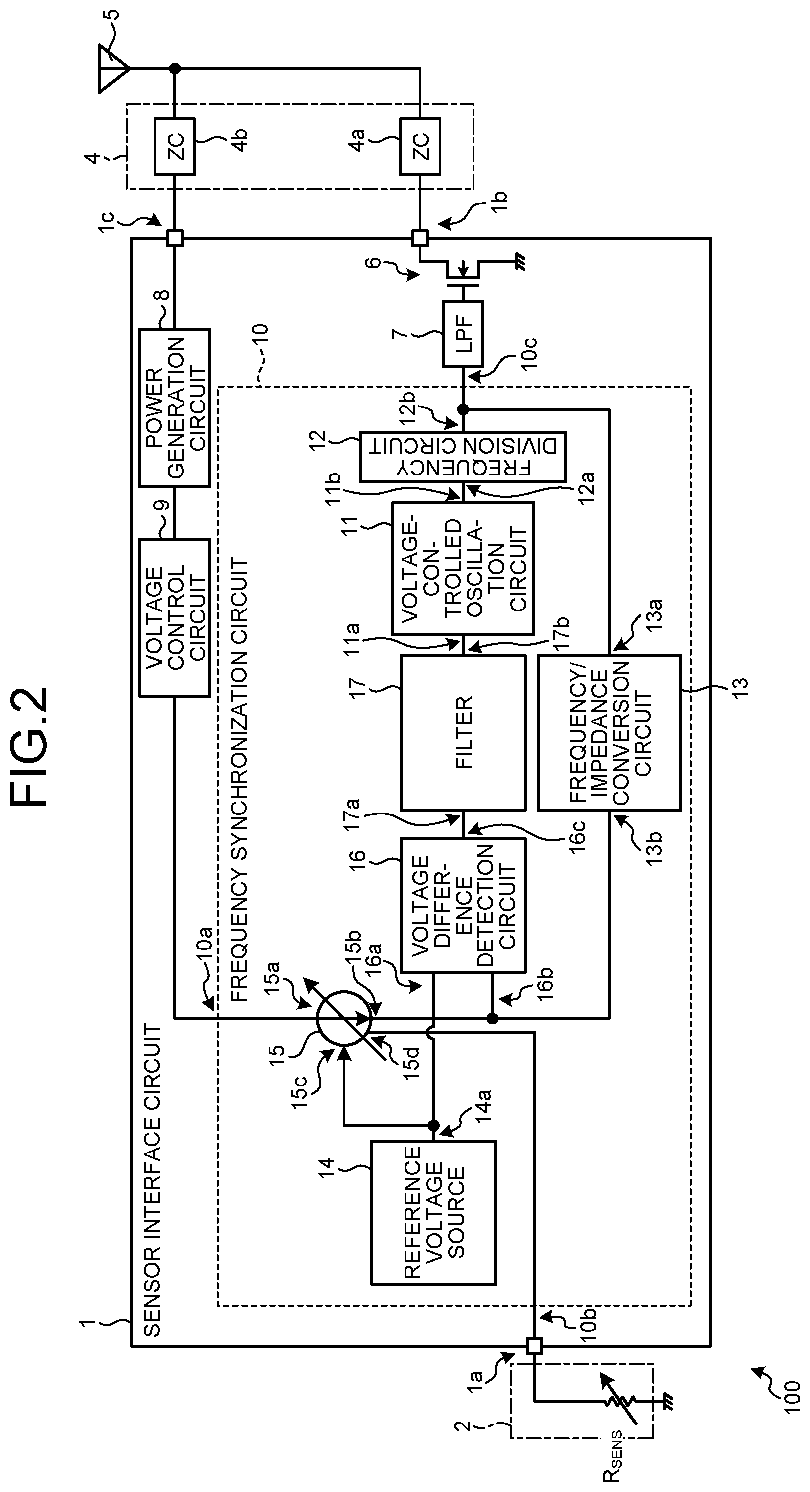Patent US12401366 Figure 2 – Sensor interface circuit and sensor module