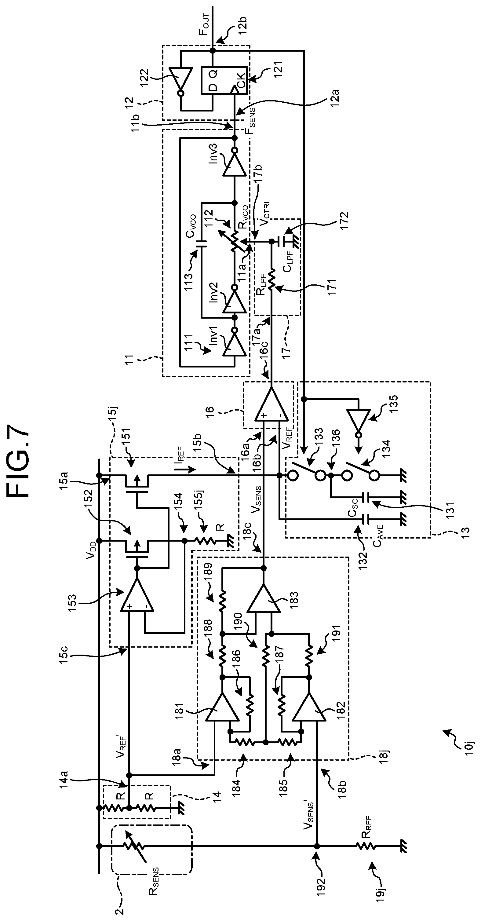 Patent US12401366 Figure 7 – Sensor interface circuit and sensor module