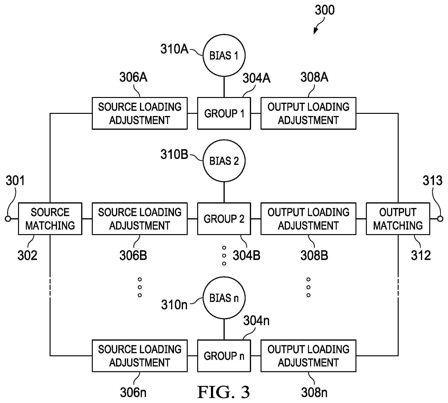 Patent US12401381 Figure 3 – Output array for RF performance improvement