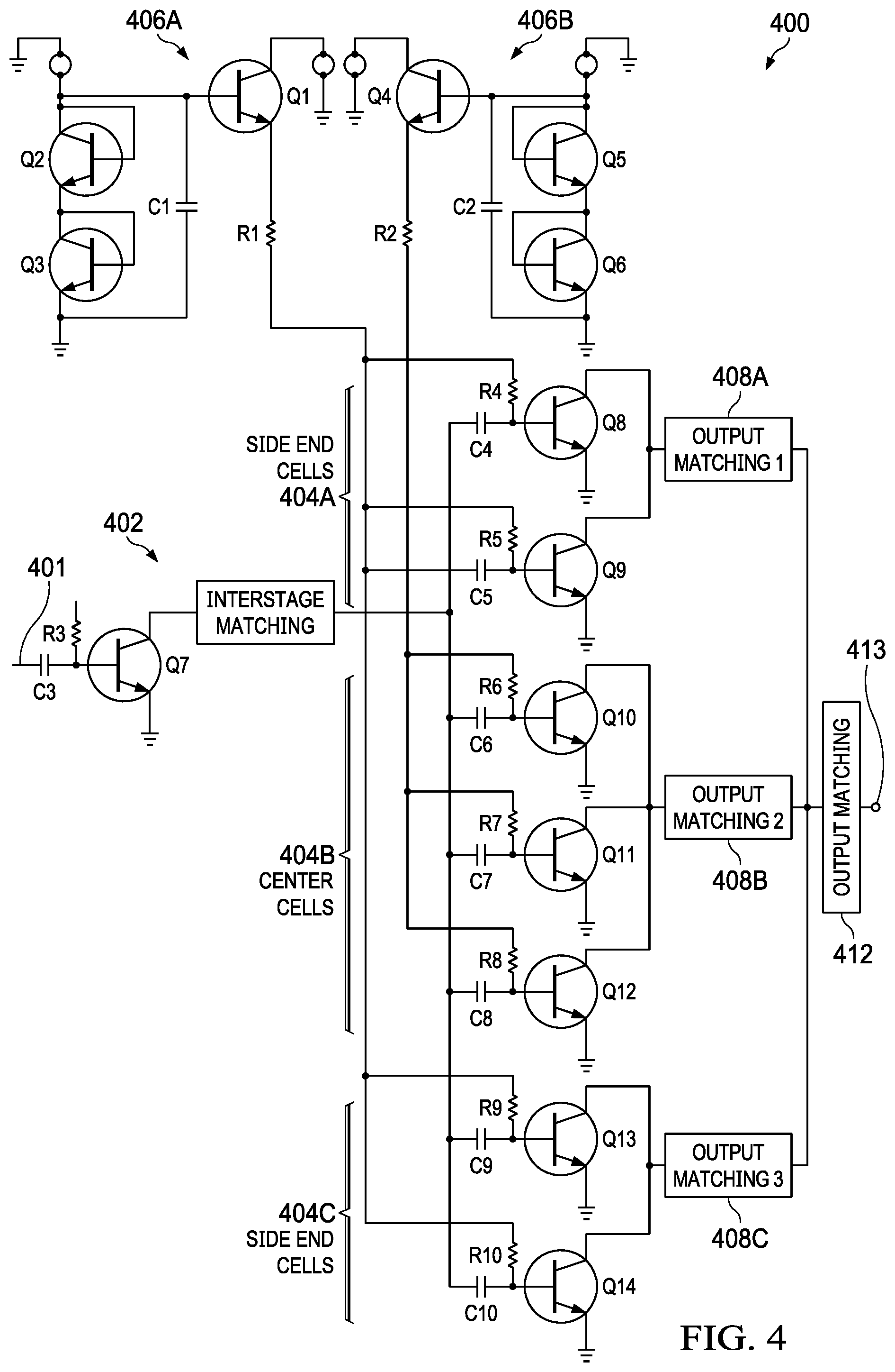 Patent US12401381 Figure 4 – Output array for RF performance improvement