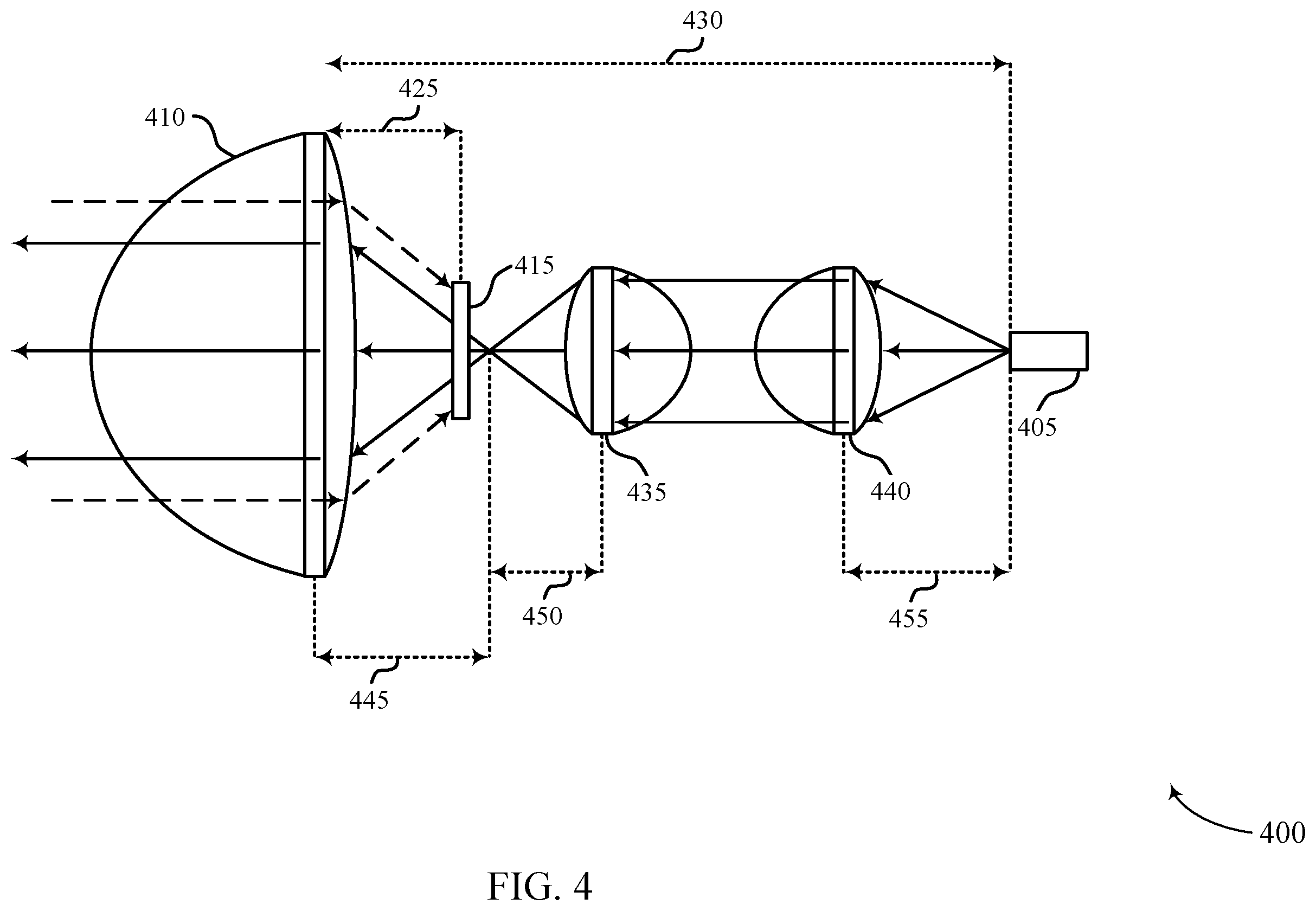 Patent US12401421 Figure 4 – Coaxial optical front end for optical wireless communication