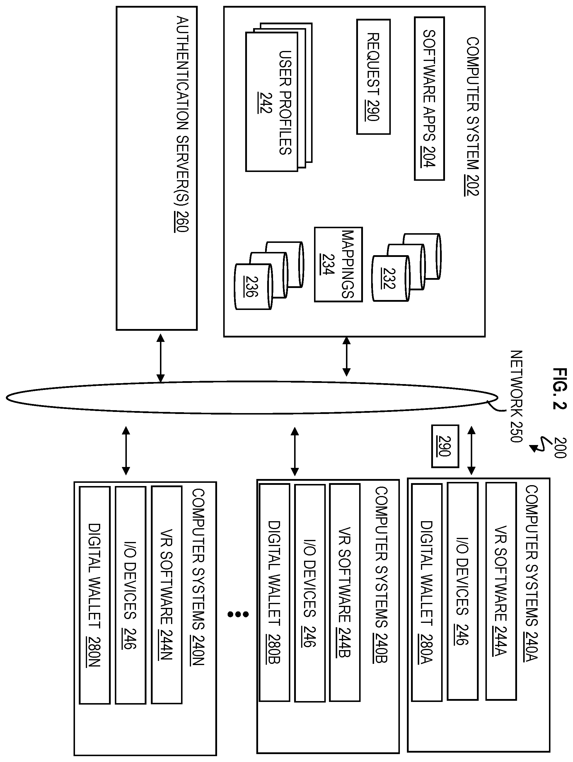 Patent US12401506 Figure 2 – Removing interactions from a virtual environment