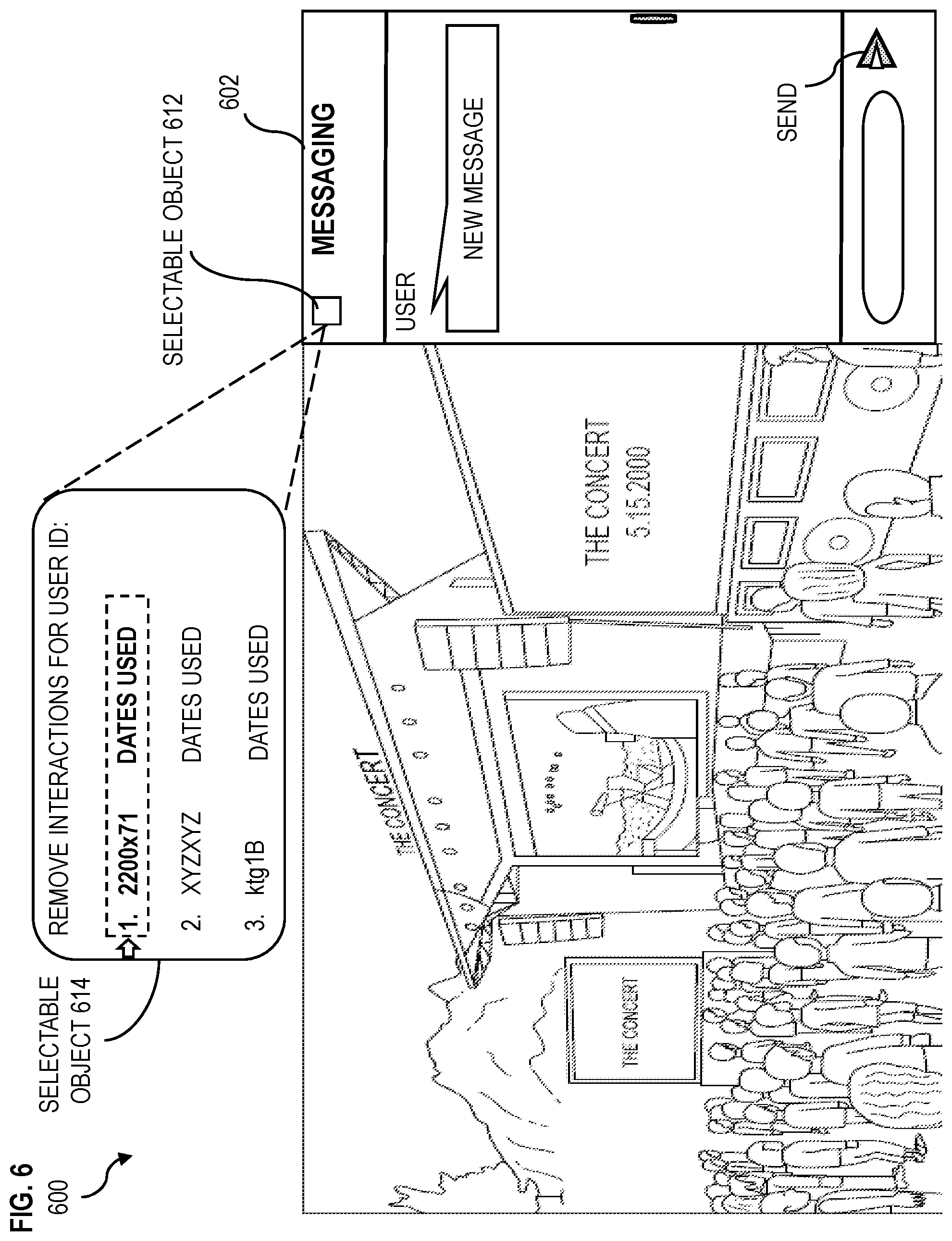 Patent US12401506 Figure 7 – Removing interactions from a virtual environment