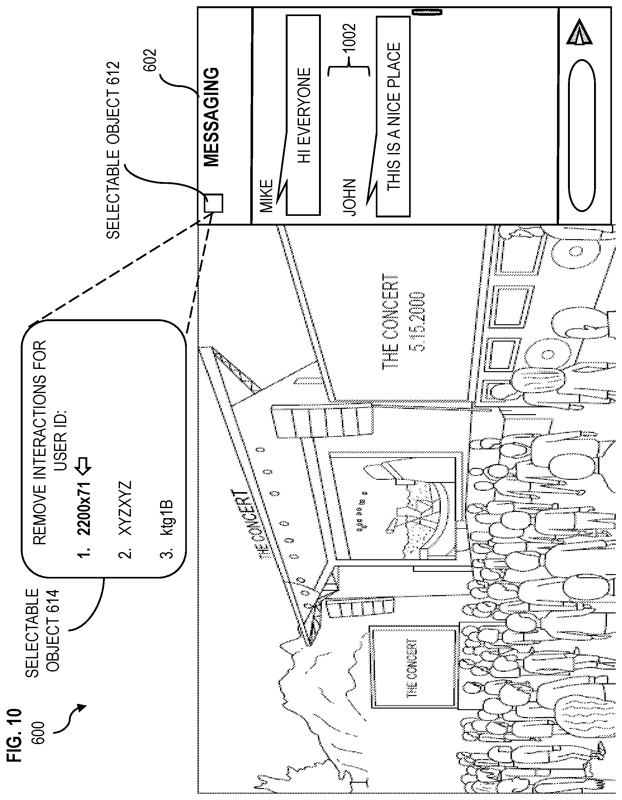 Patent US12401506 Figure 11 – Removing interactions from a virtual environment