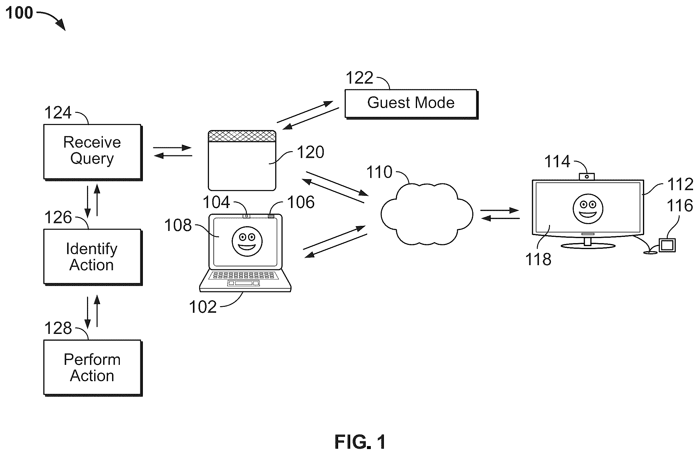 Patent US12401537 Figure 1 – Systems and methods for enabling a virtual assistant in different environments