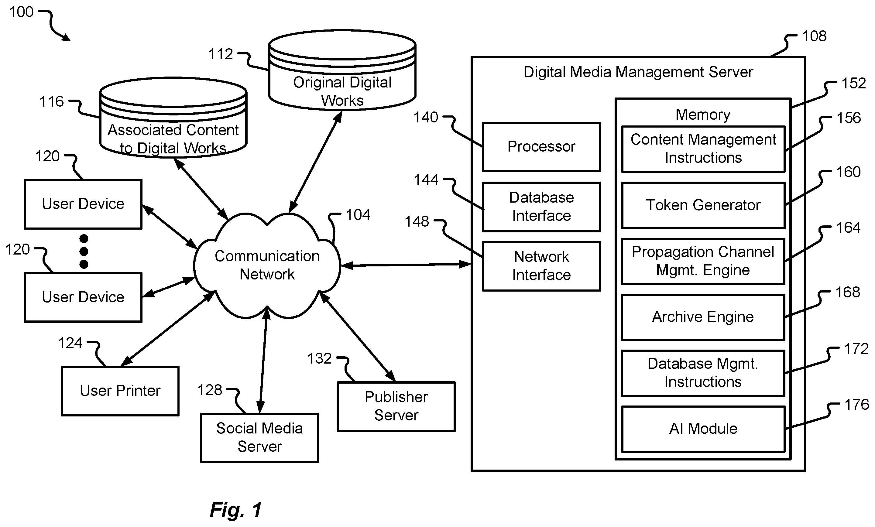 Patent US12401646 Figure 1 – Enhanced access to media, systems and methods