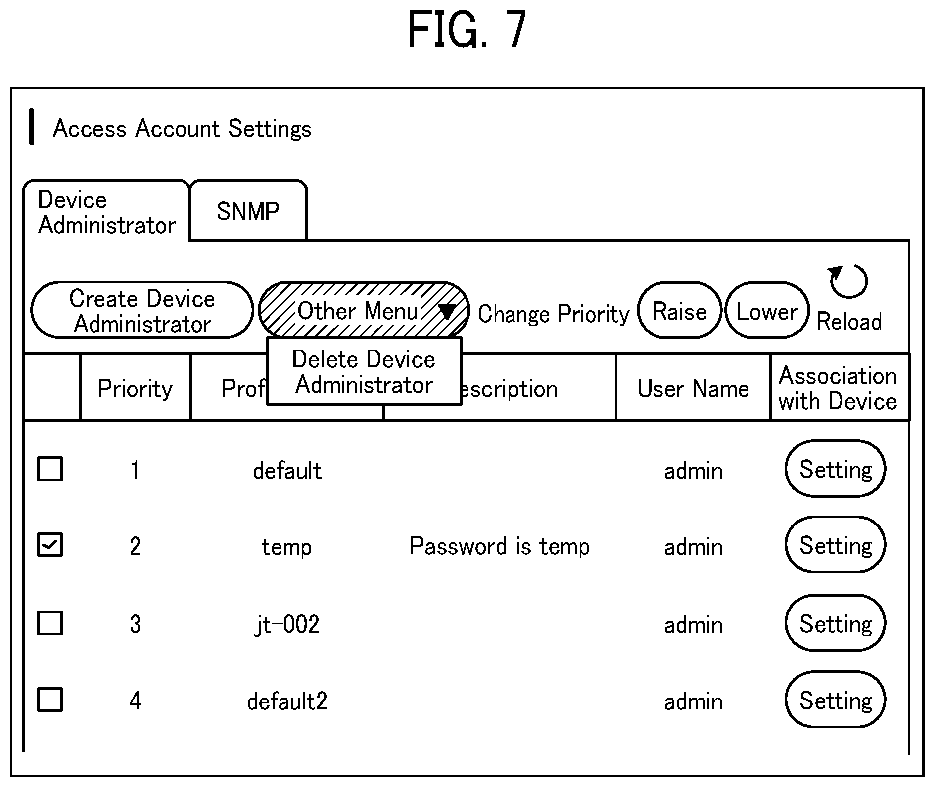 Patent US12401651 Figure 7 – Information processing system, setting change method, and non-transitory recording medium