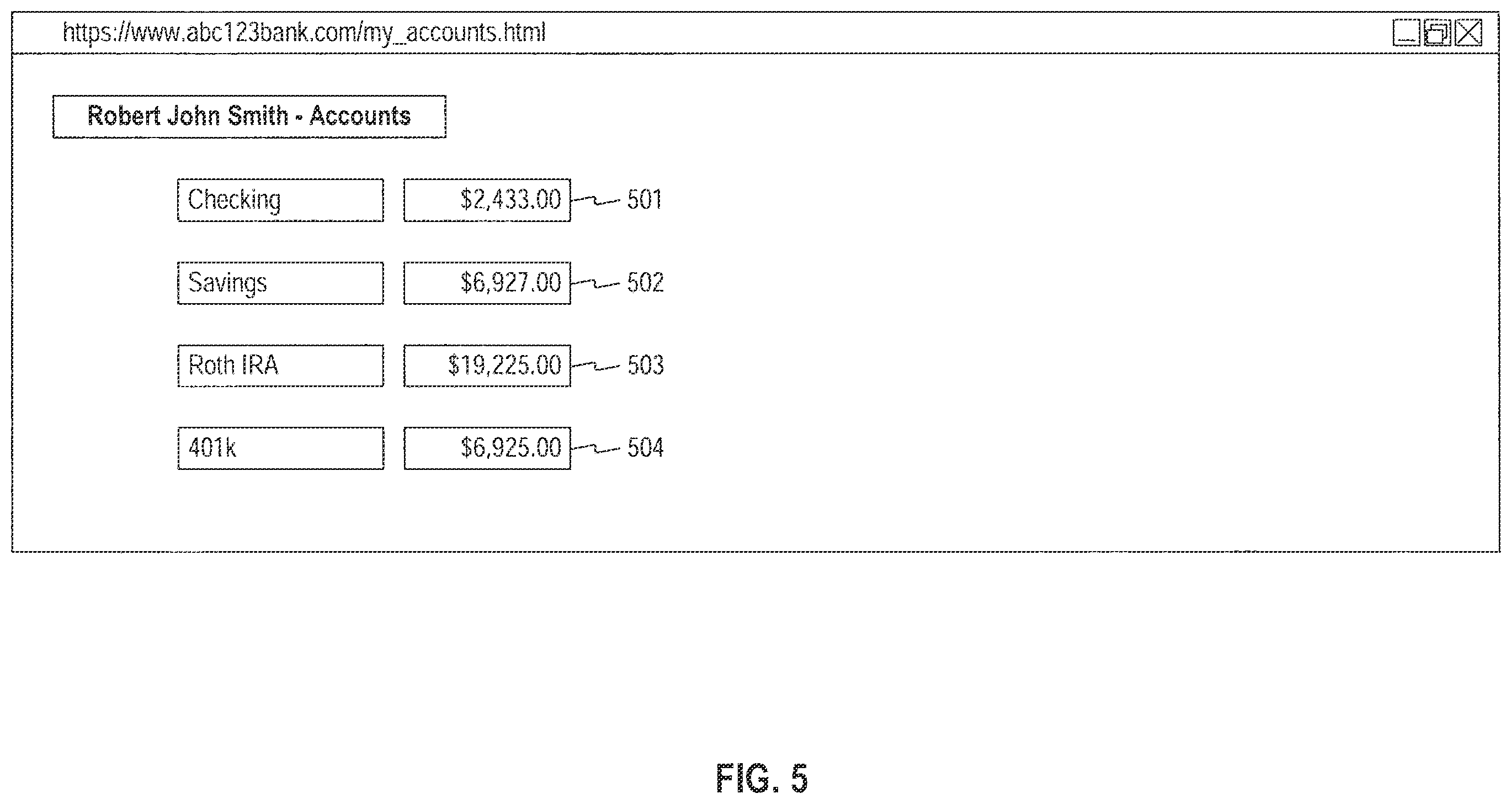 Patent US12401710 Figure 5 – Systems, methods, and computer-readable storage media for extracting data from web applications