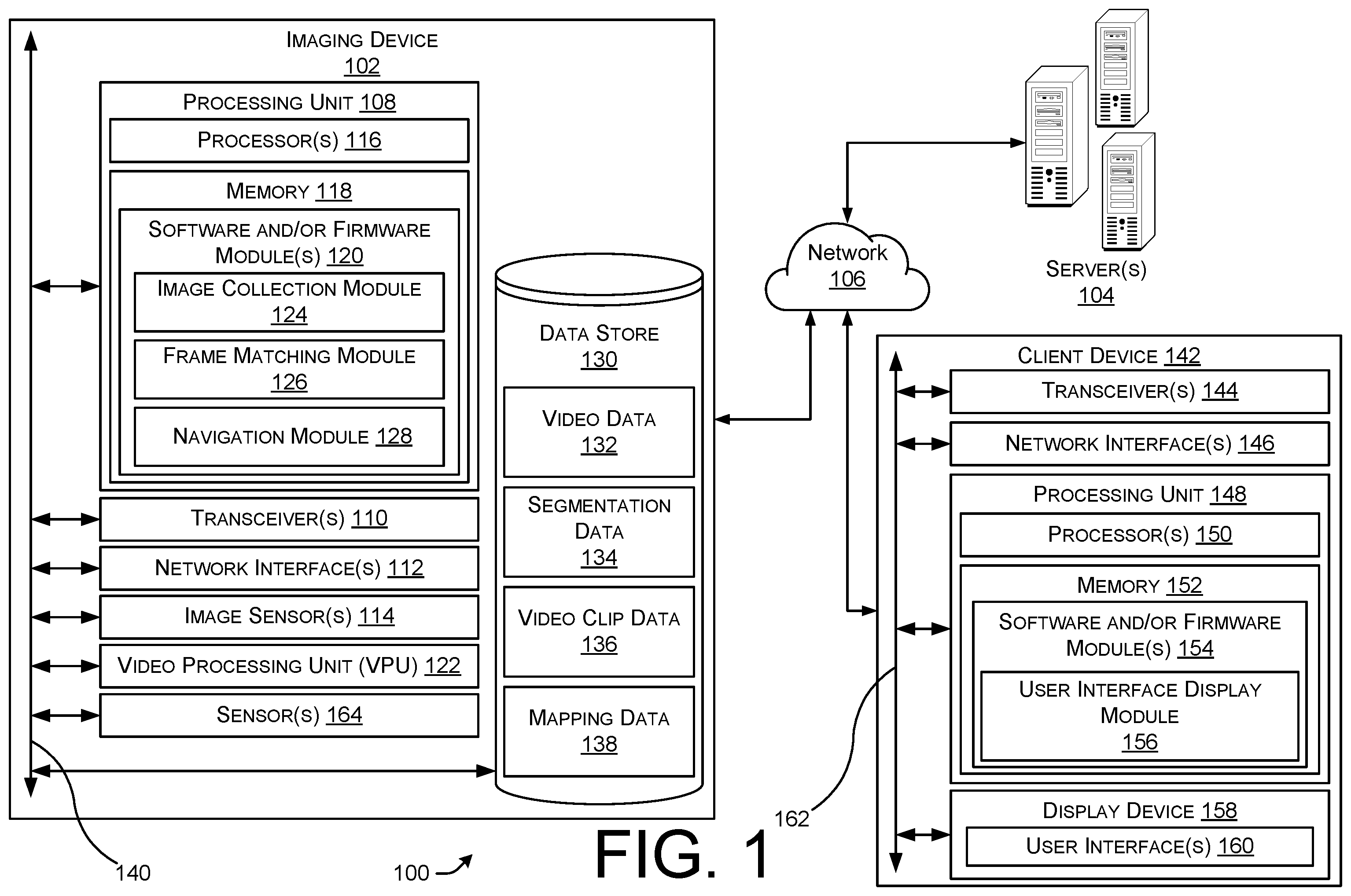 Patent US12401774 Figure 1 – Matching segments of video for virtual display of a space