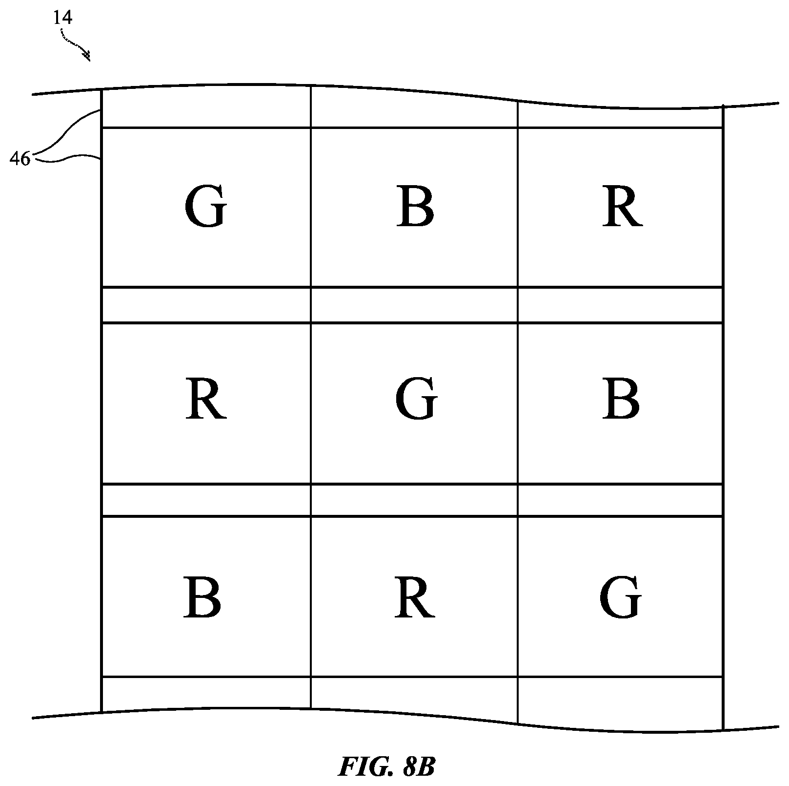 Patent US12401777 Figure 10 – Pixel arrangements for displays with lenticular lenses