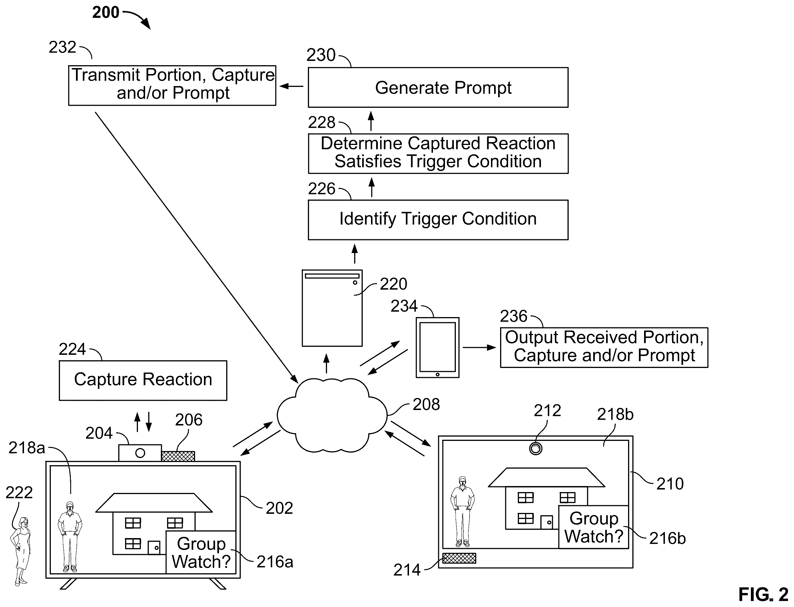 Patent US12401849 Figure 2 – Systems and methods for enhancing group media session interactions