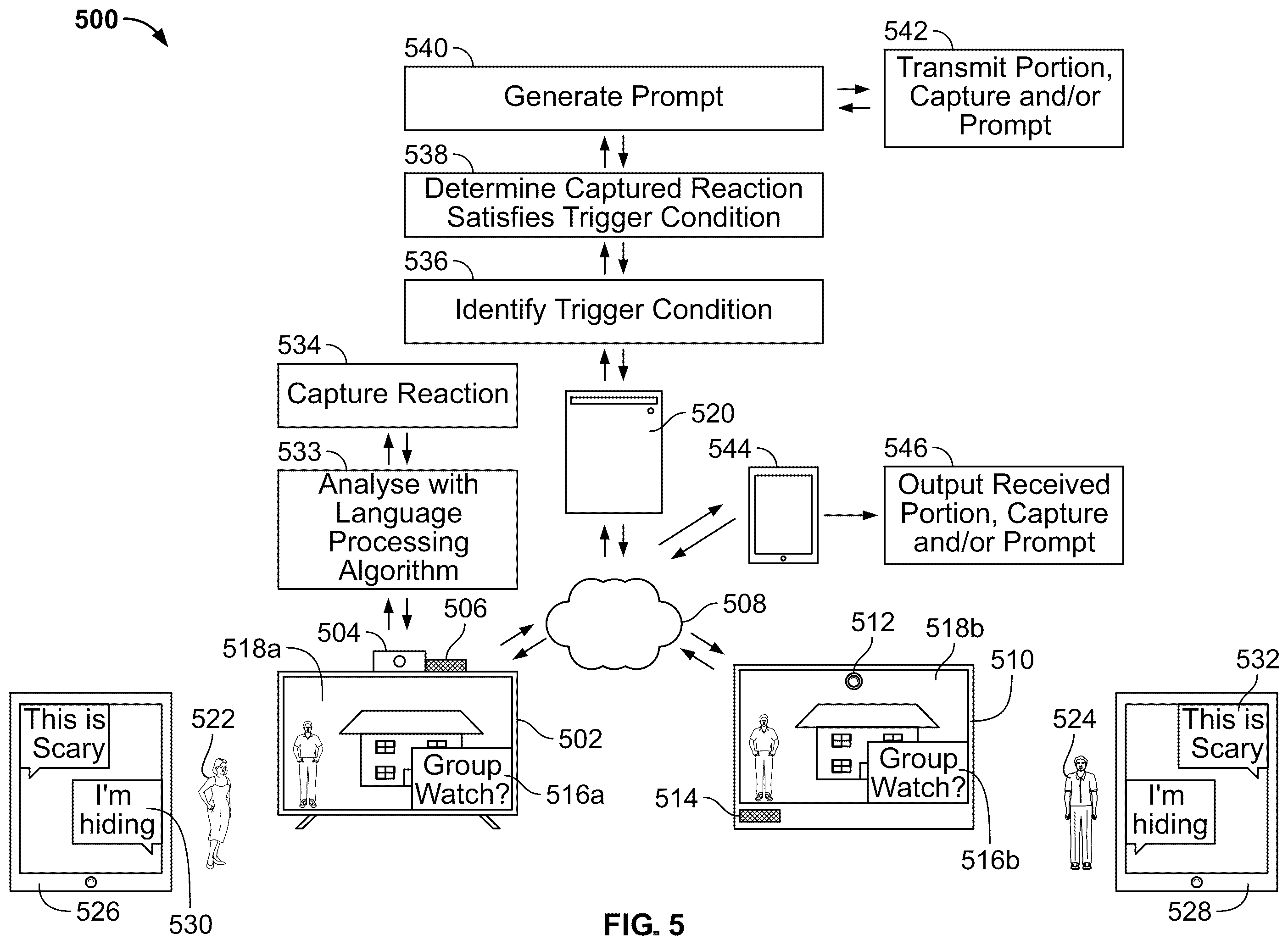 Patent US12401849 Figure 5 – Systems and methods for enhancing group media session interactions