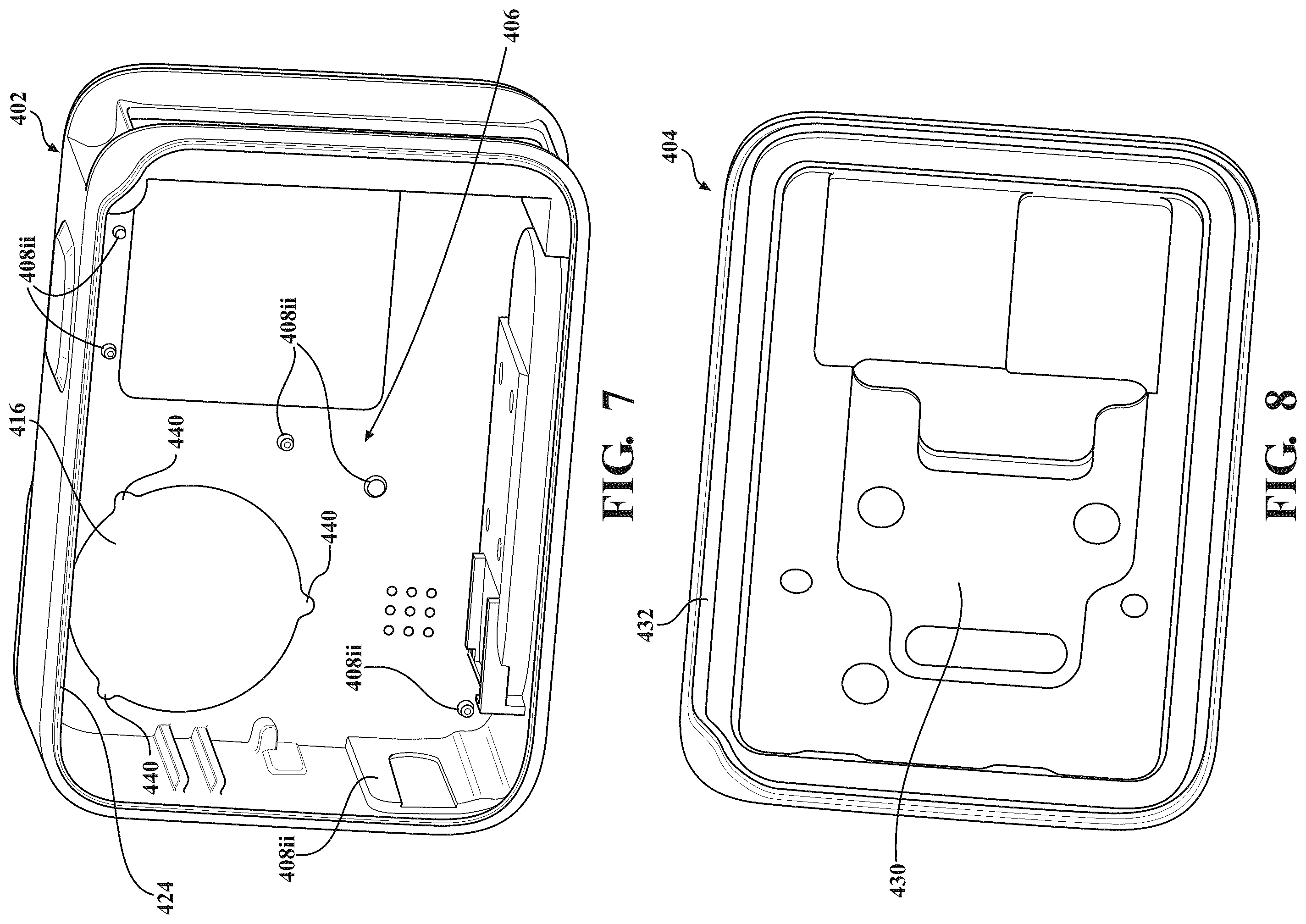 Patent US12401872 Figure 7 – Mounting structure for an integrated sensor-lens assembly in an image capture device