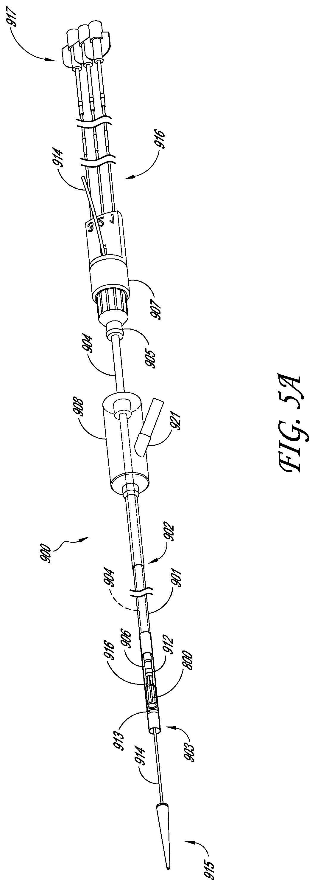 Patent US12403007 Figure 7 – Prosthetic implant delivery device with introducer catheter
