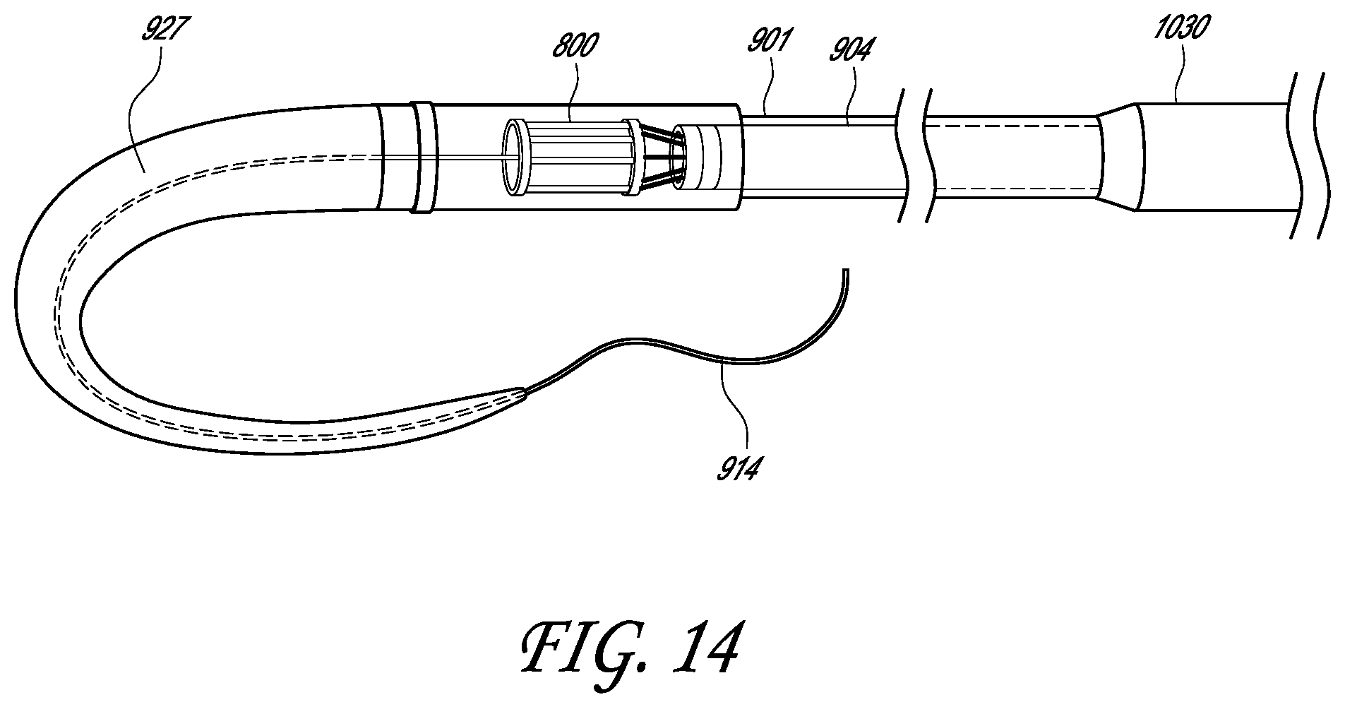 Patent US12403007 Figure 19 – Prosthetic implant delivery device with introducer catheter