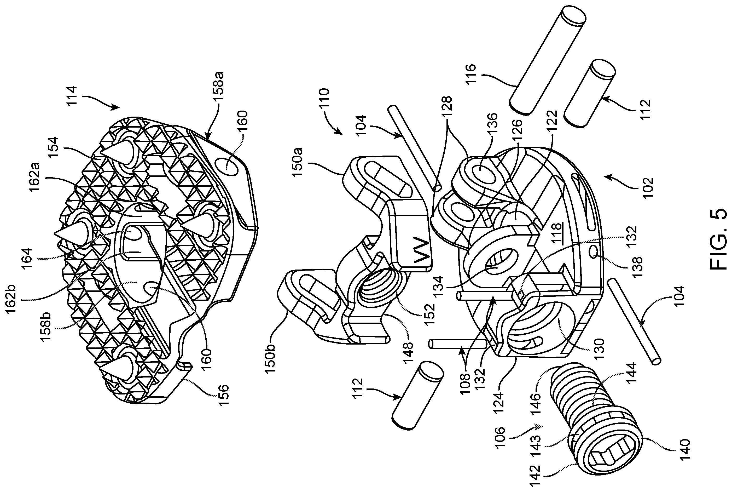 Patent US12403014 Figure 4 – Variable lordosis endplate
