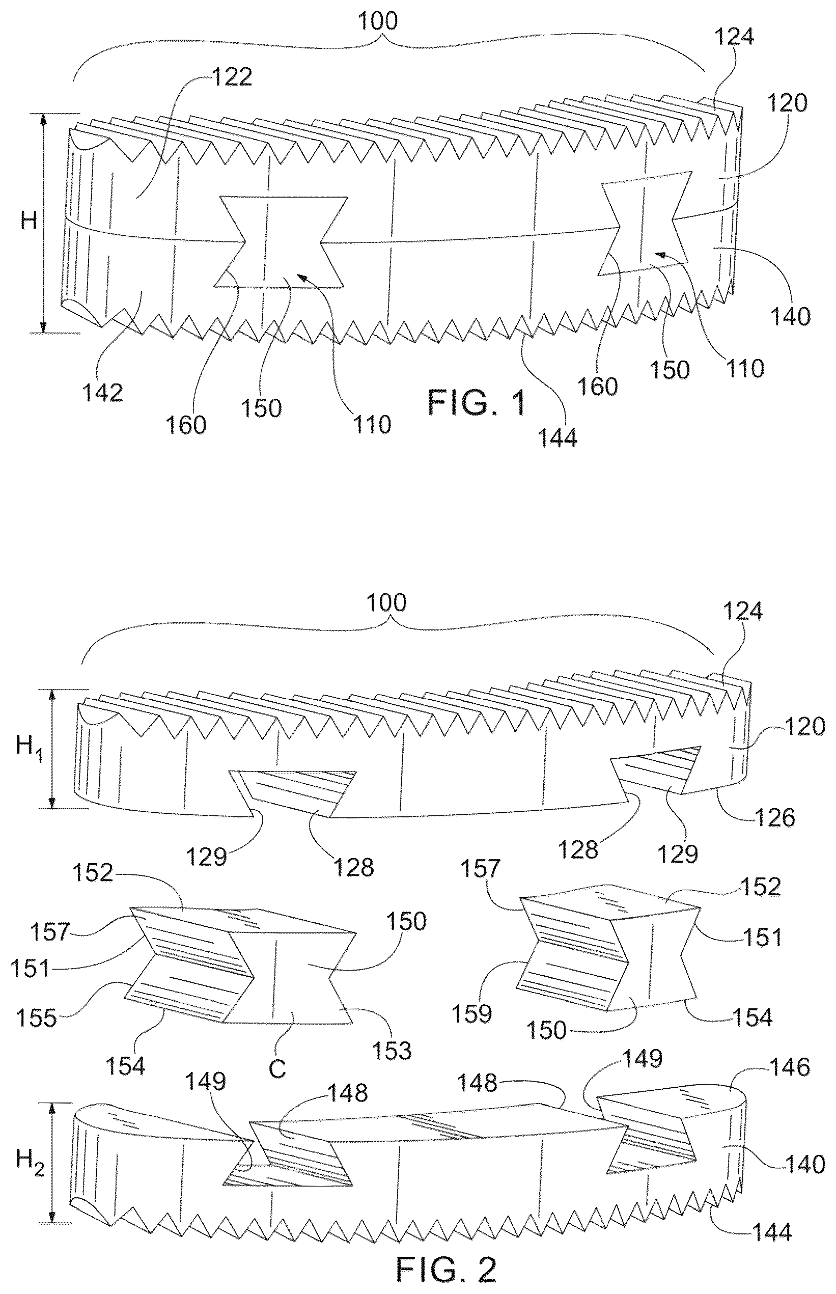 Patent US12403016 Figure 1 – Bone graft and method of making and using same