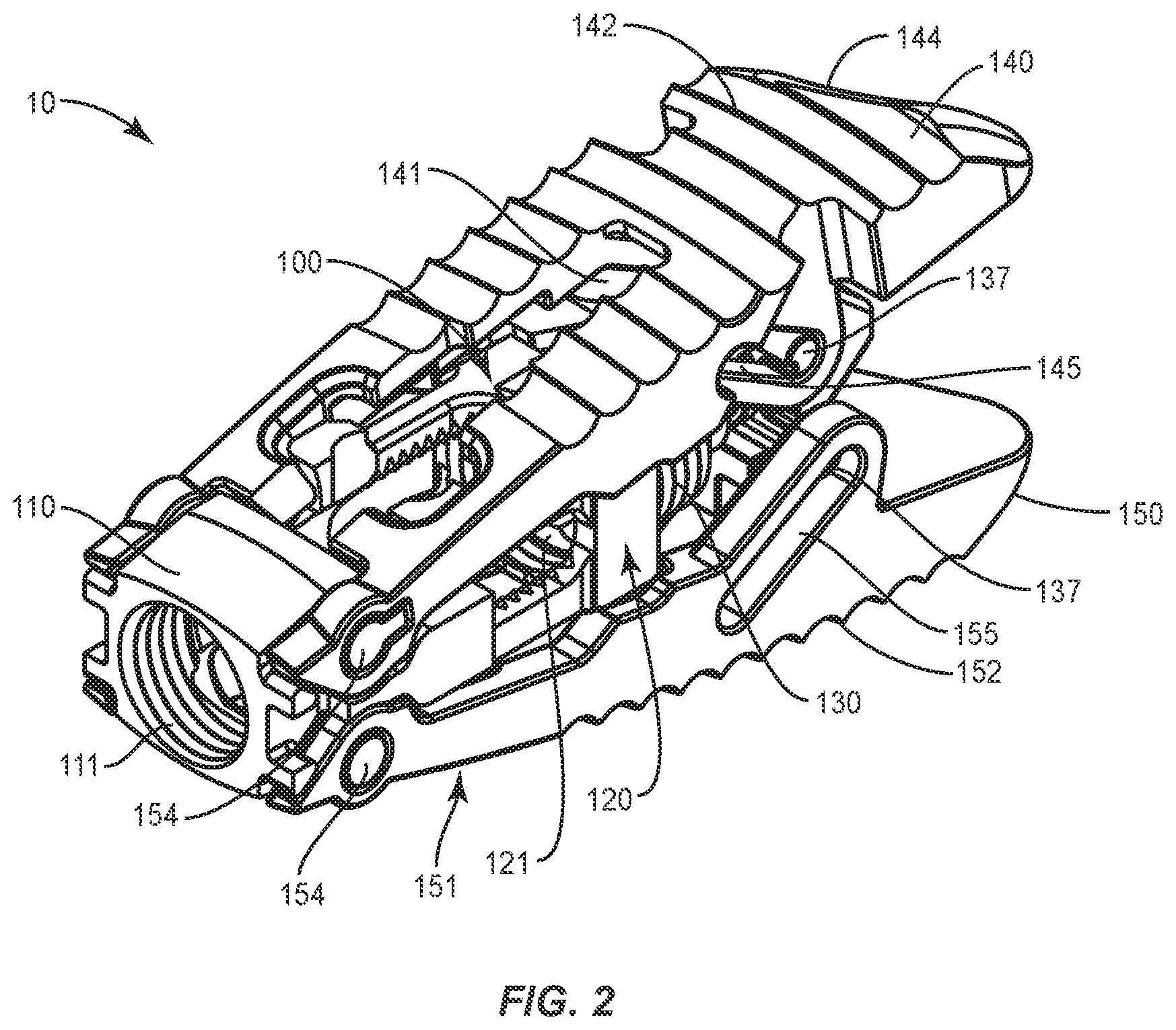 Patent US12403018 Figure 2 – Expandable spinal implant system and method of using same