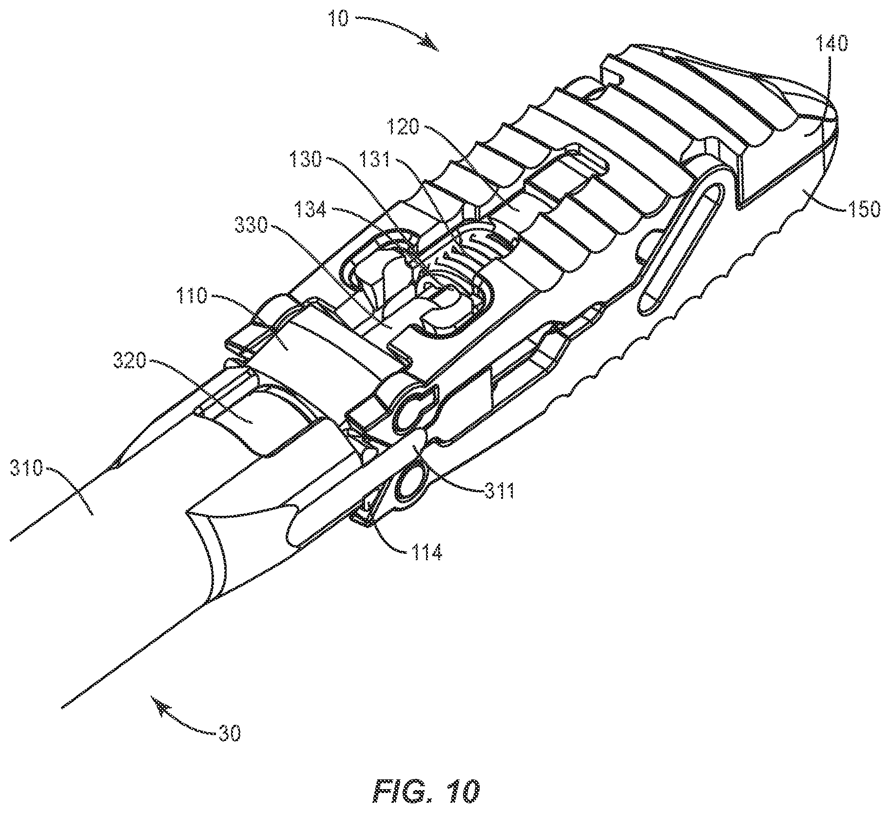 Patent US12403018 Figure 11 – Expandable spinal implant system and method of using same