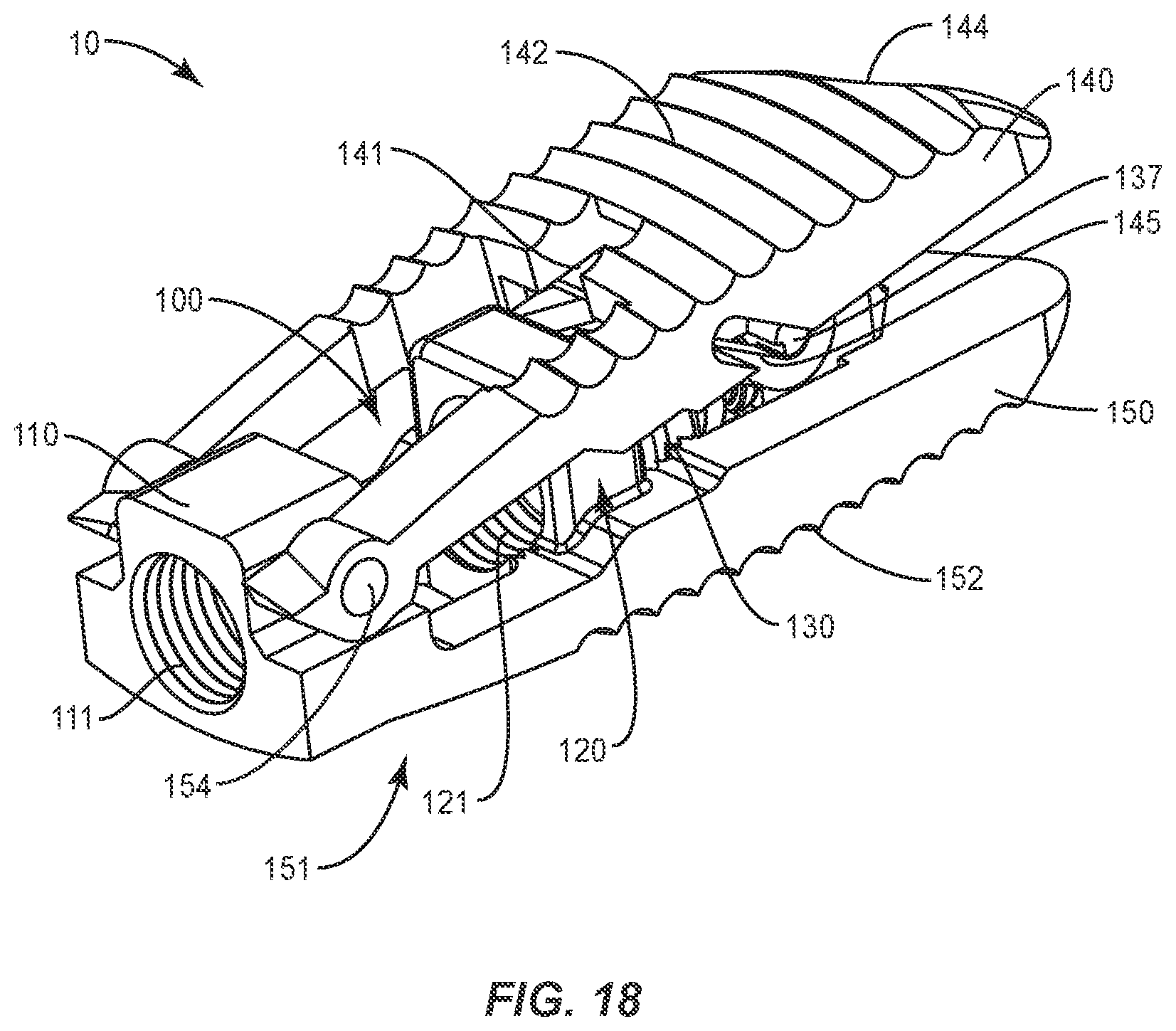 Patent US12403018 Figure 19 – Expandable spinal implant system and method of using same