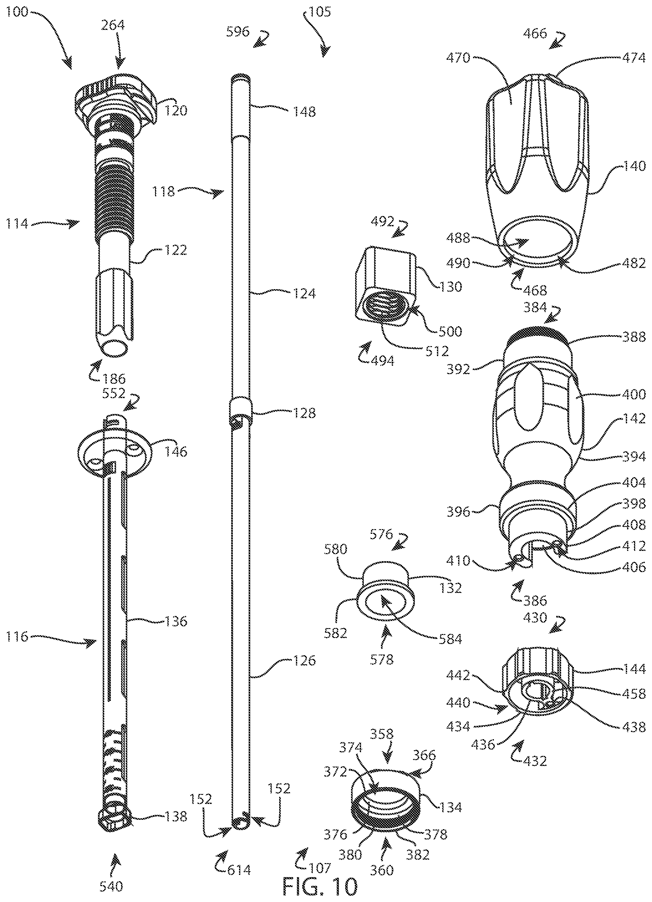 Patent US12403020 Figure 5 – Methods and instrumentation for intervertebral cage expansion