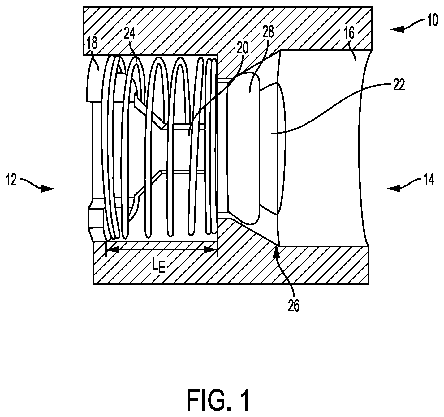 Patent US12403026 Figure 1 – Valve with docking station for gastrointestinal balloon