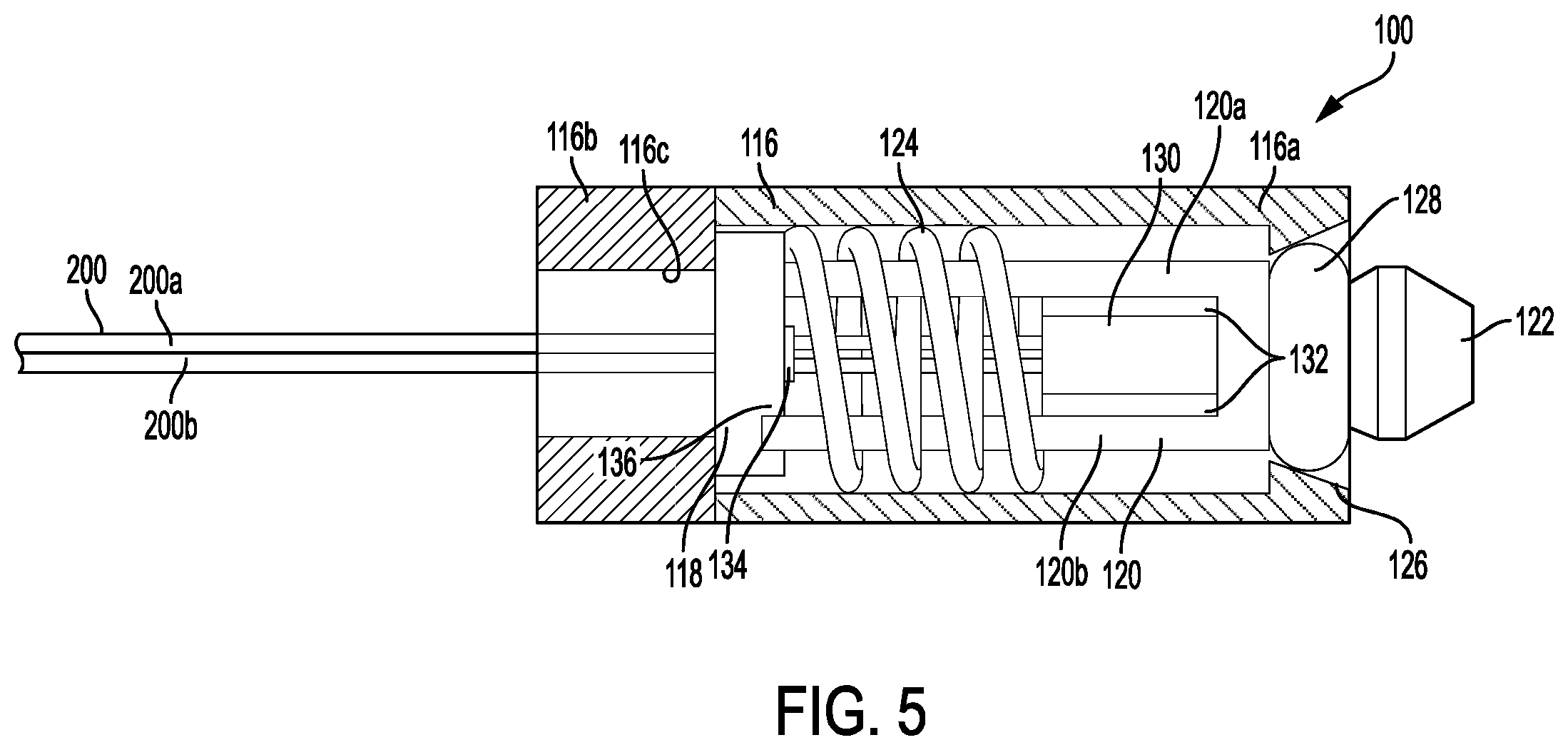 Patent US12403026 Figure 5 – Valve with docking station for gastrointestinal balloon